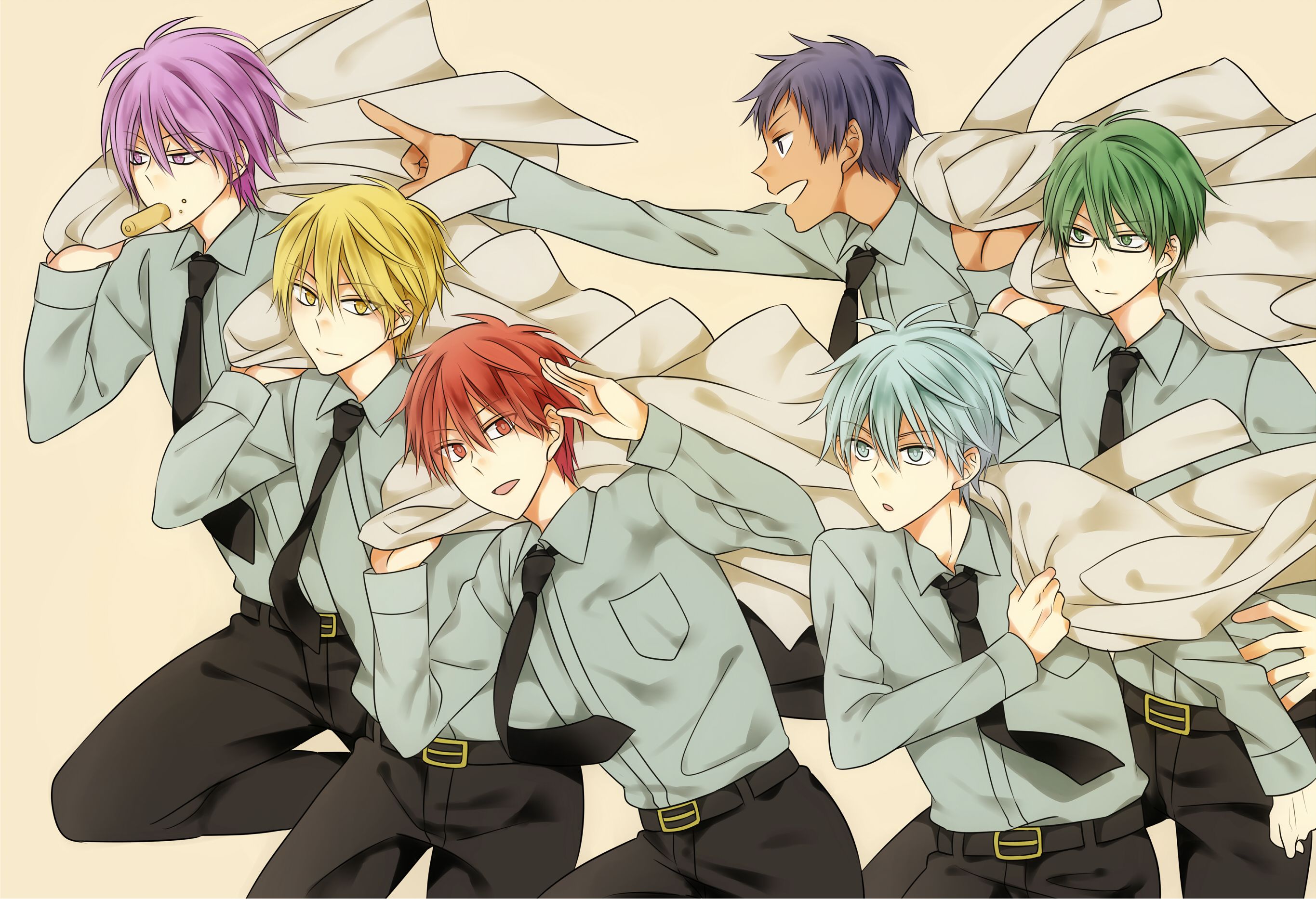 Ryōta Kise, Shintarō Midorima, Tetsuya Kuroko, Daiki No