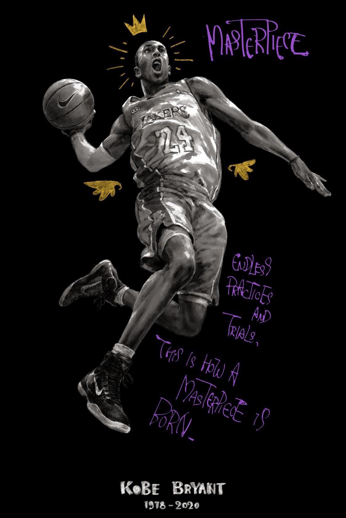 RIP Kobe Bryant, can someone make this fit iPhone XR please in honor of his death : WallpaperRequests