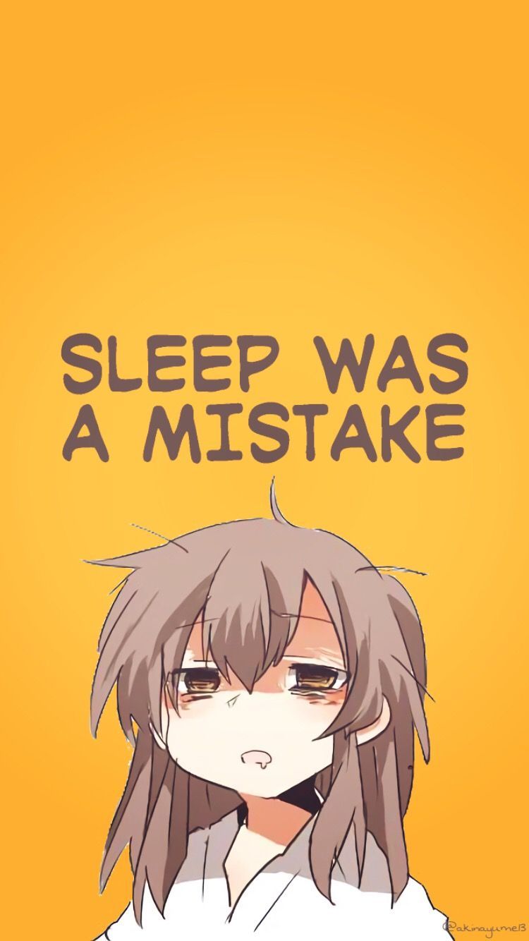 Kaga Sleep Was A Mistake Wallpaper & Background