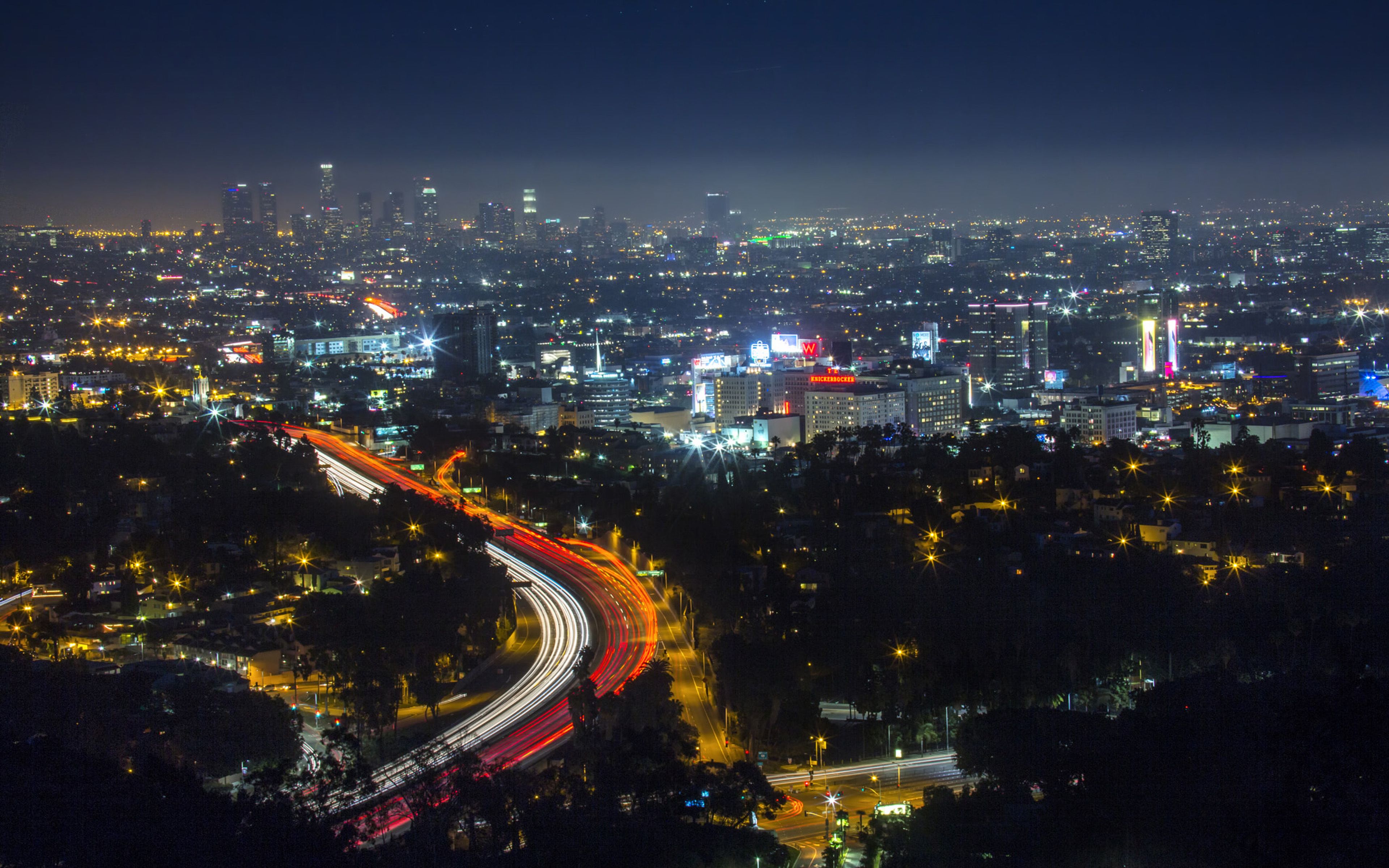 Los Angeles Downtown West Hollywood United States Of America Night