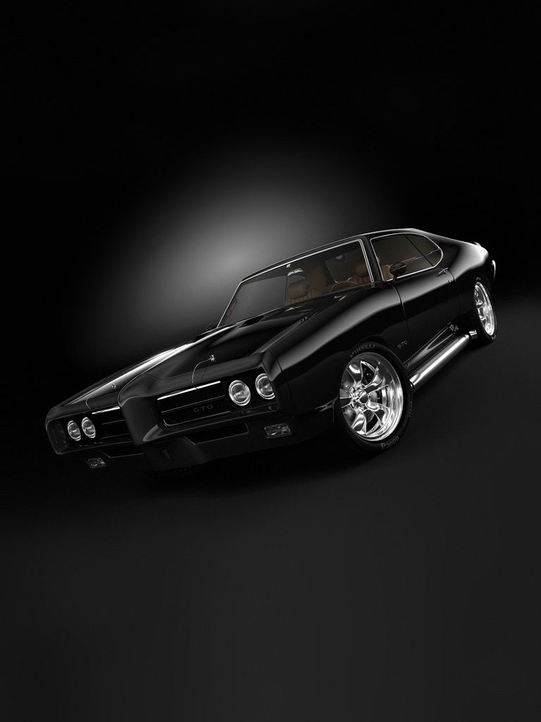 Cars GTO 1968 Muscle Car iPhone HD Wallpaper Free