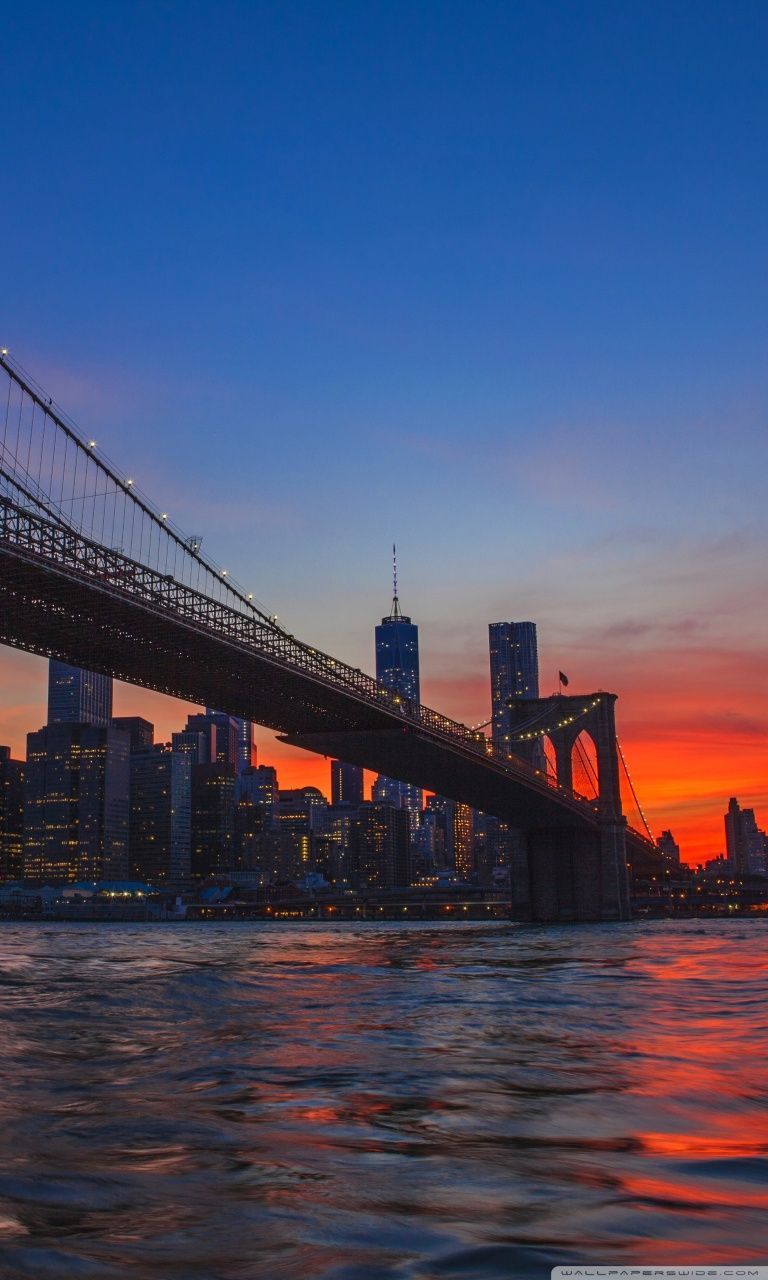 New York City, Brooklyn Bridge View Ultra HD Desktop Background