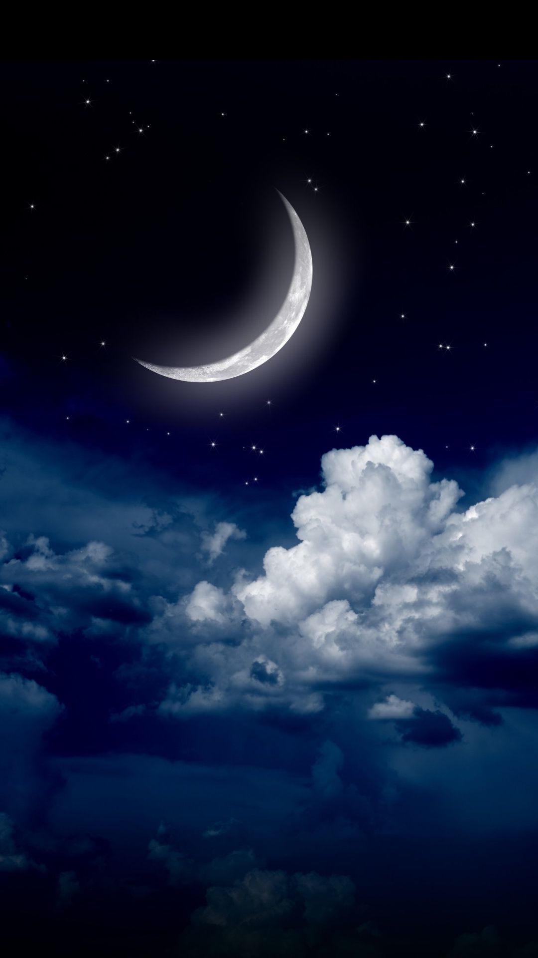 Gallery Moon Over The Clouds Mobile Hd Wallpaper. Night Sky Wallpaper, Galaxy Wallpaper, Sky Wallpaper