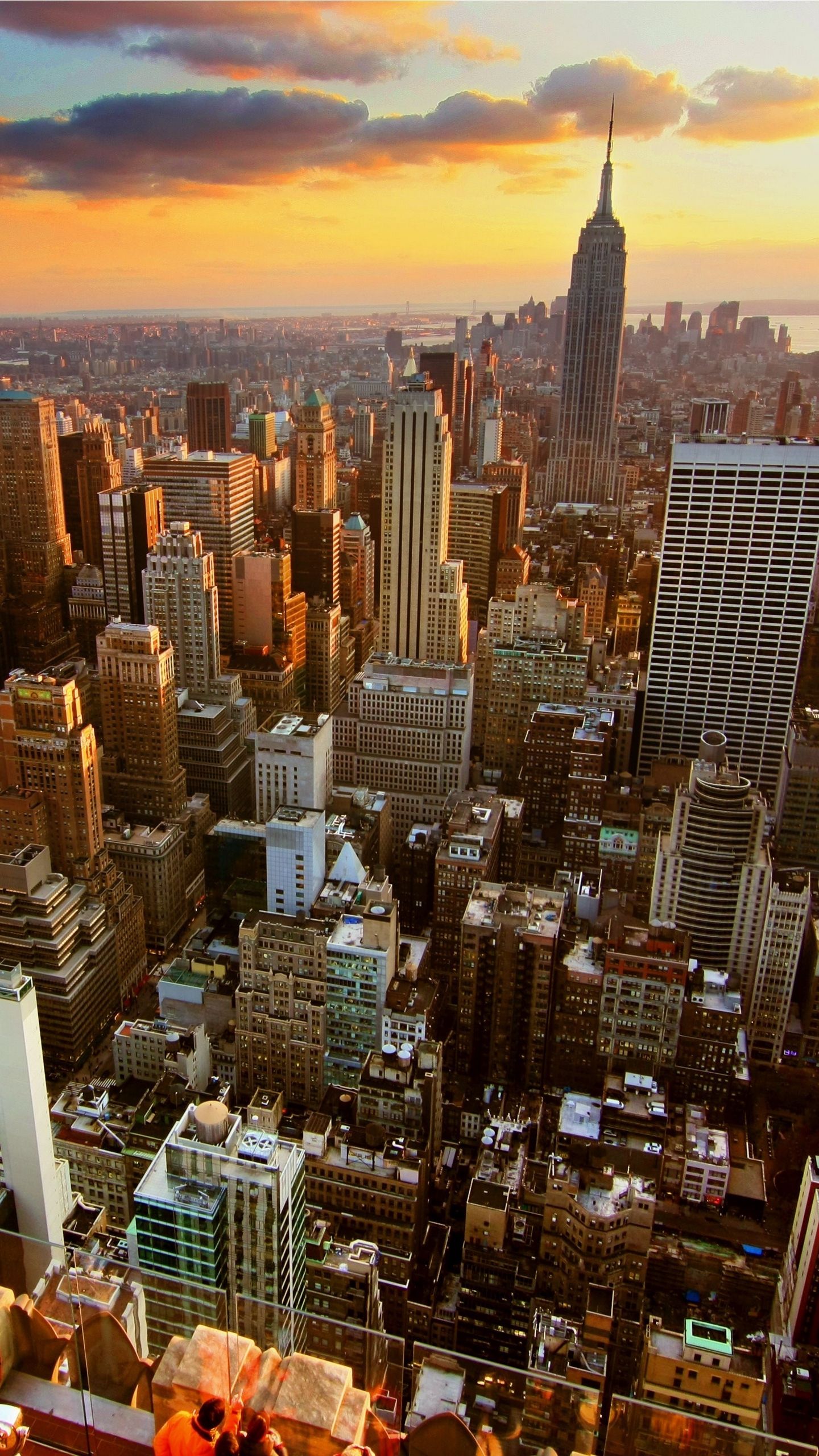 Download wallpaper 1440x2560 new york, home, skyscrapers, rooftops