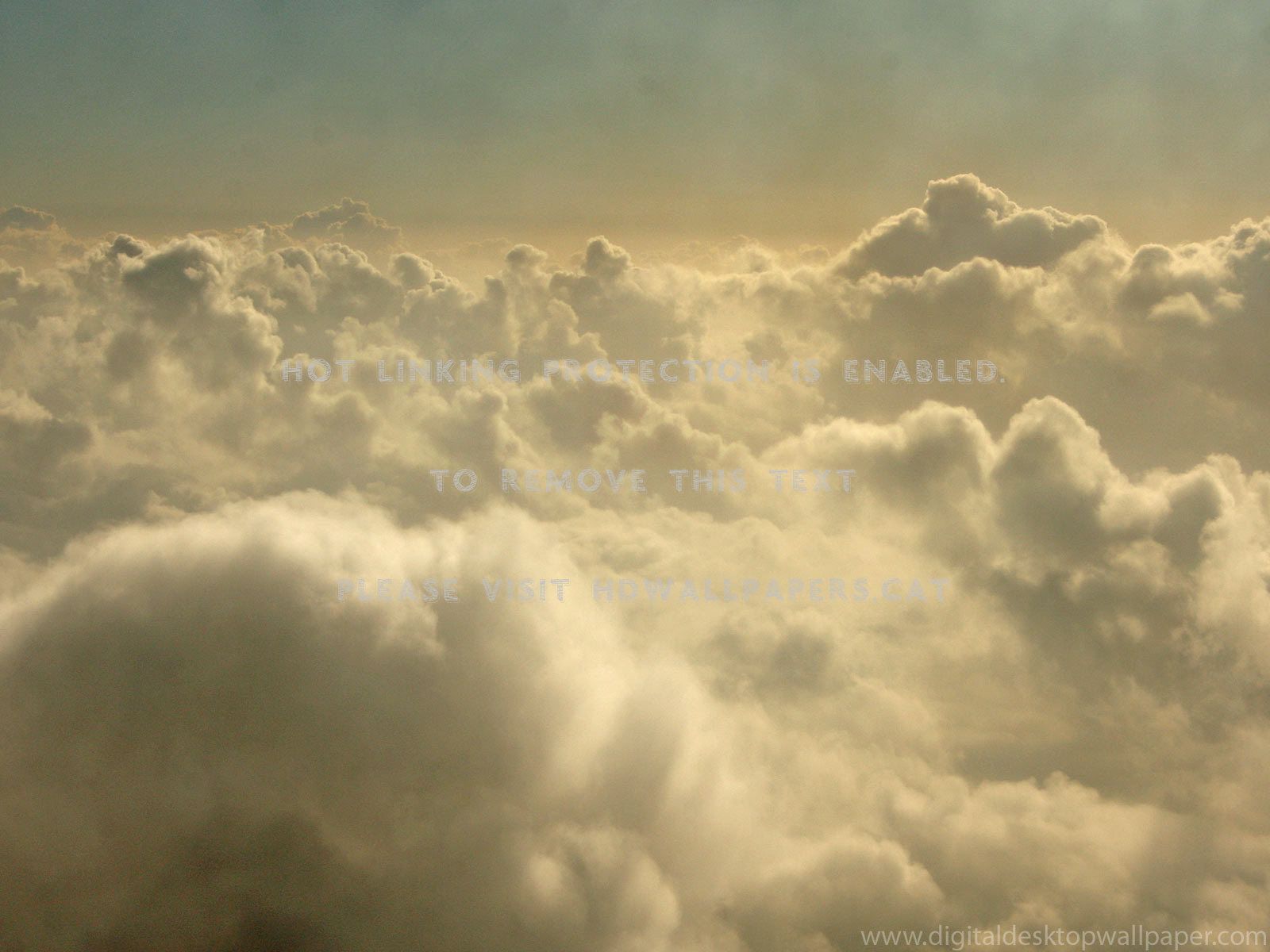 Golden Clouds Cloud Walk Above The Nature