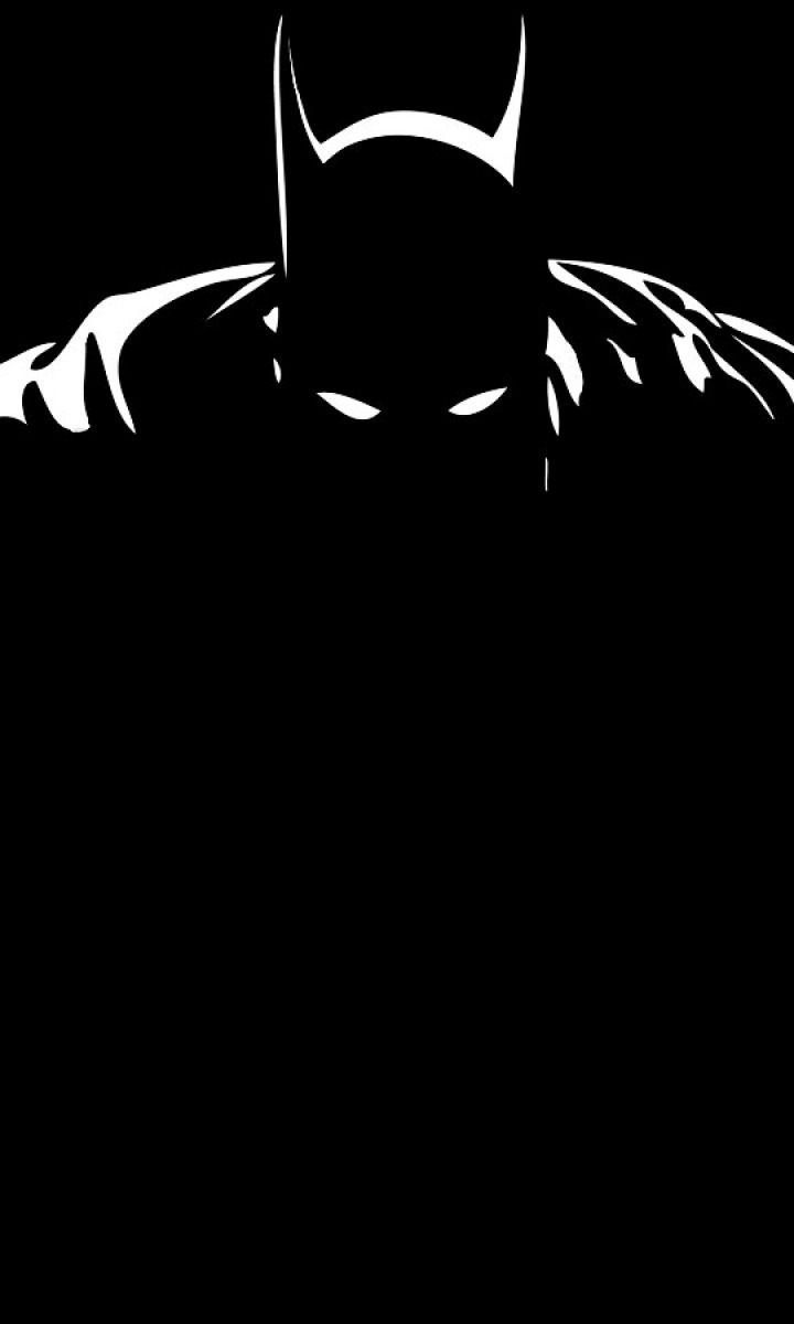 Minimal, dark, batman, superhero, dc comics, 720x1280 wallpaper