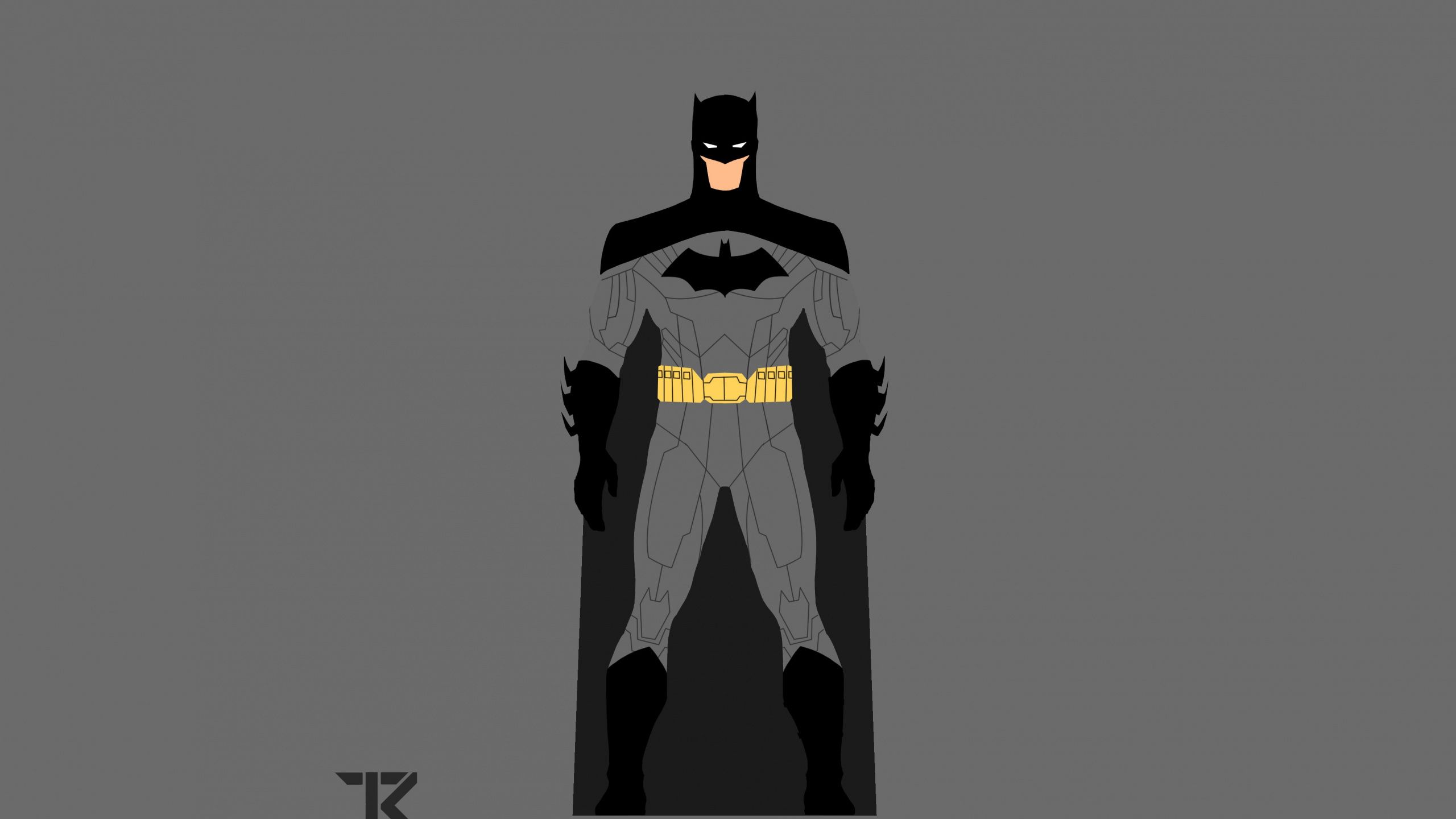 Download Dark knight, minimal, dc, superhero, Batman wallpaper