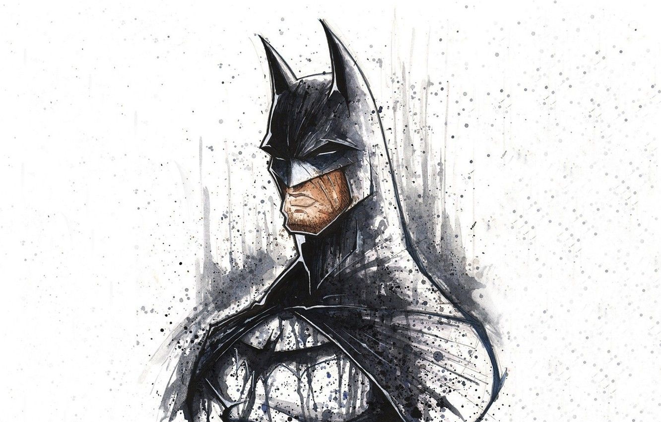 Wallpaper batman, art, minimalistic, dc comics, artwork