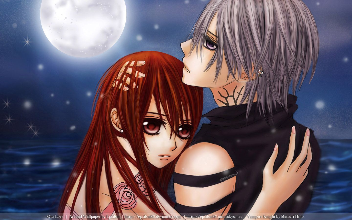 Vampire Anime Couple Wallpapers Wallpaper Cave