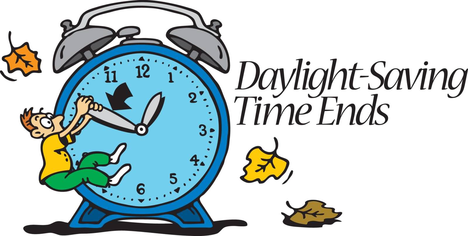 End Of Daylight Savings Time Clipart