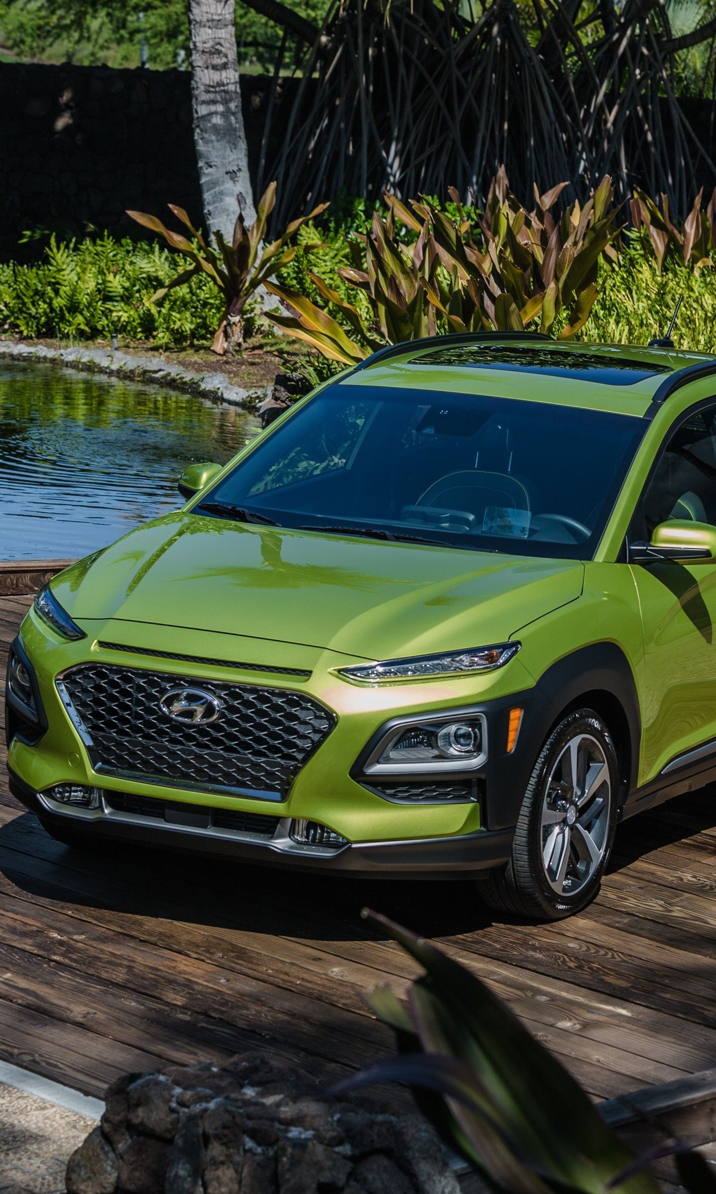 Download 1440x2560 wallpaper compact suv, hyundai kona, 2018, qhd