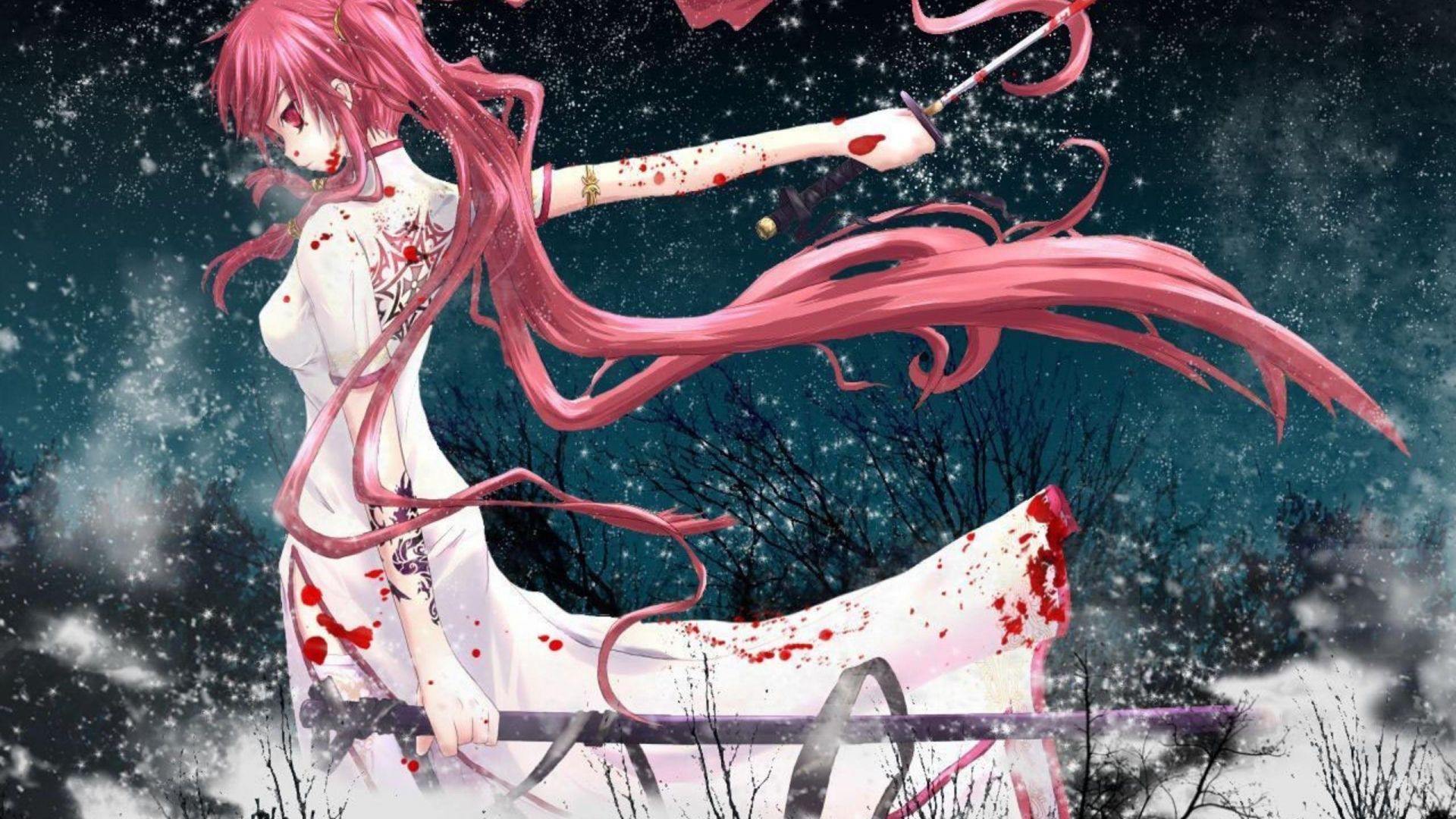 Free download Download Bloody Anime Girl Wallpaper [2560x1600]