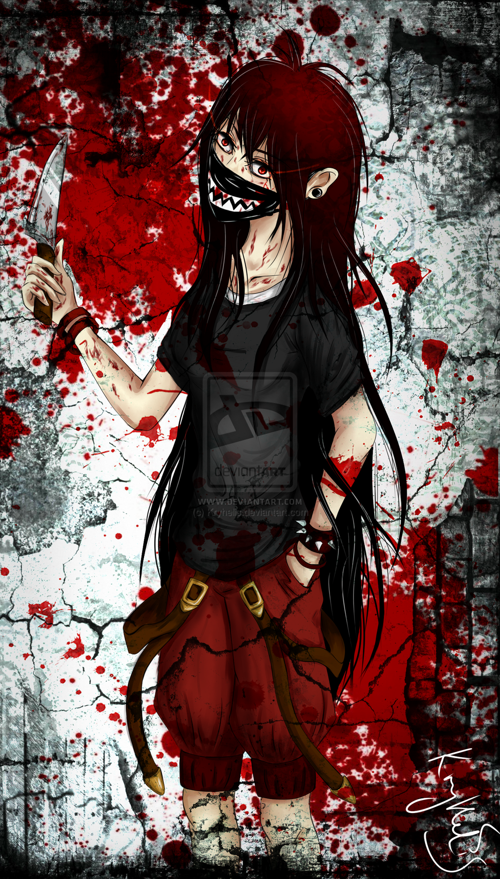 Free download Bloody Anime Girl Wallpaper Bloody girl