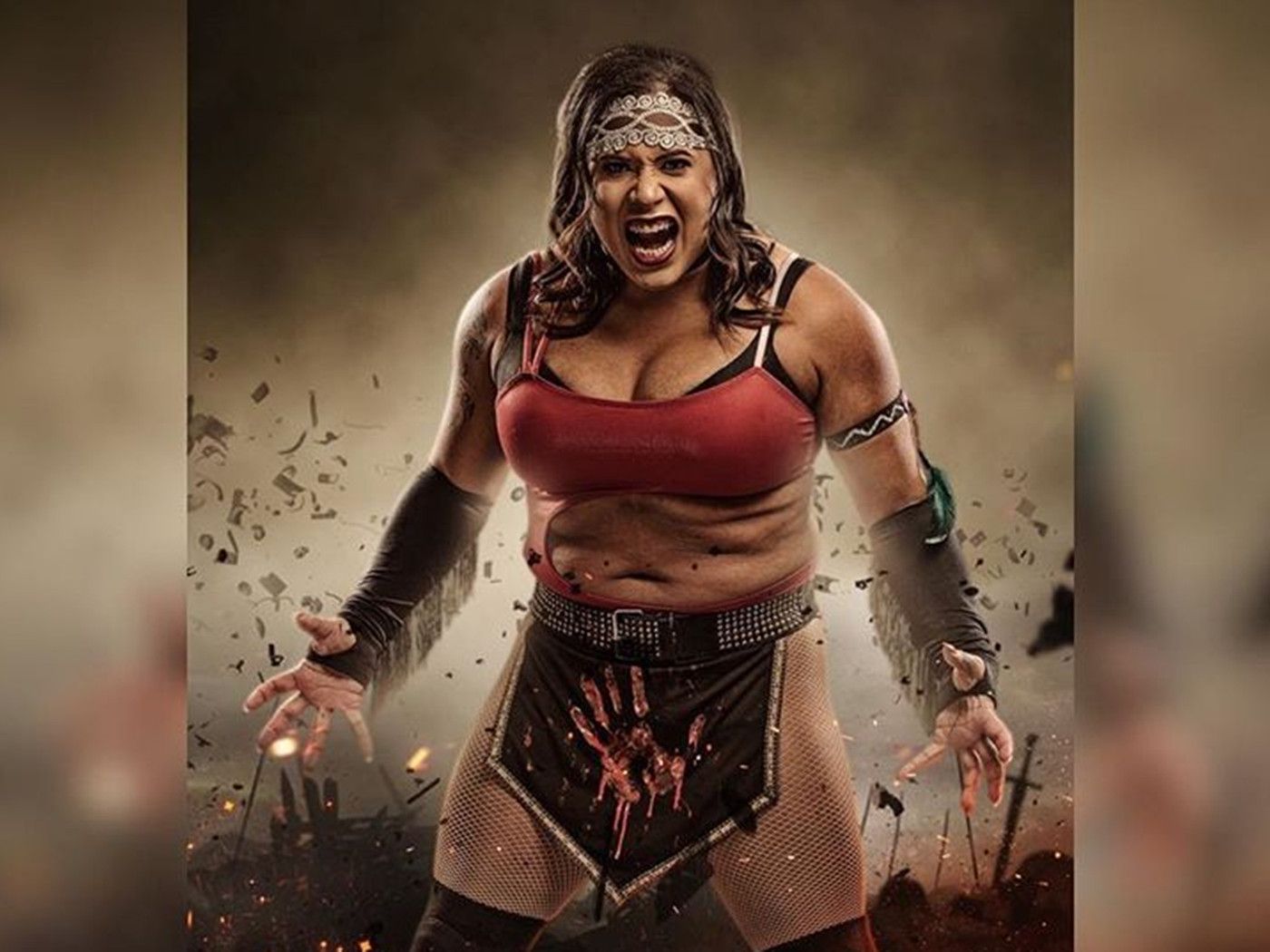 Transgender wrestler Nyla Rose made history at AEW's Double or