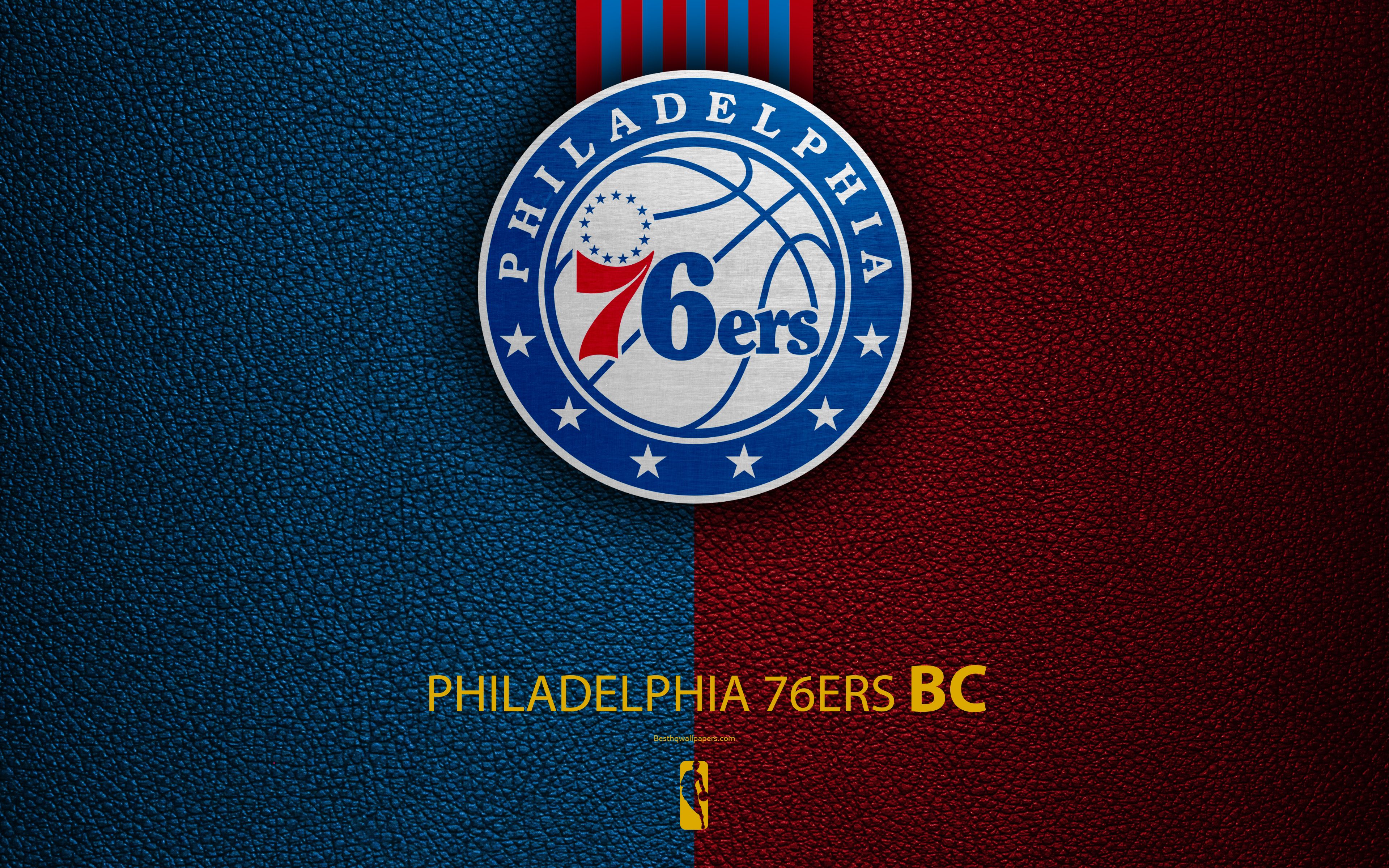 Download wallpaper Philadelphia 76ers, 4K, logo, basketball club