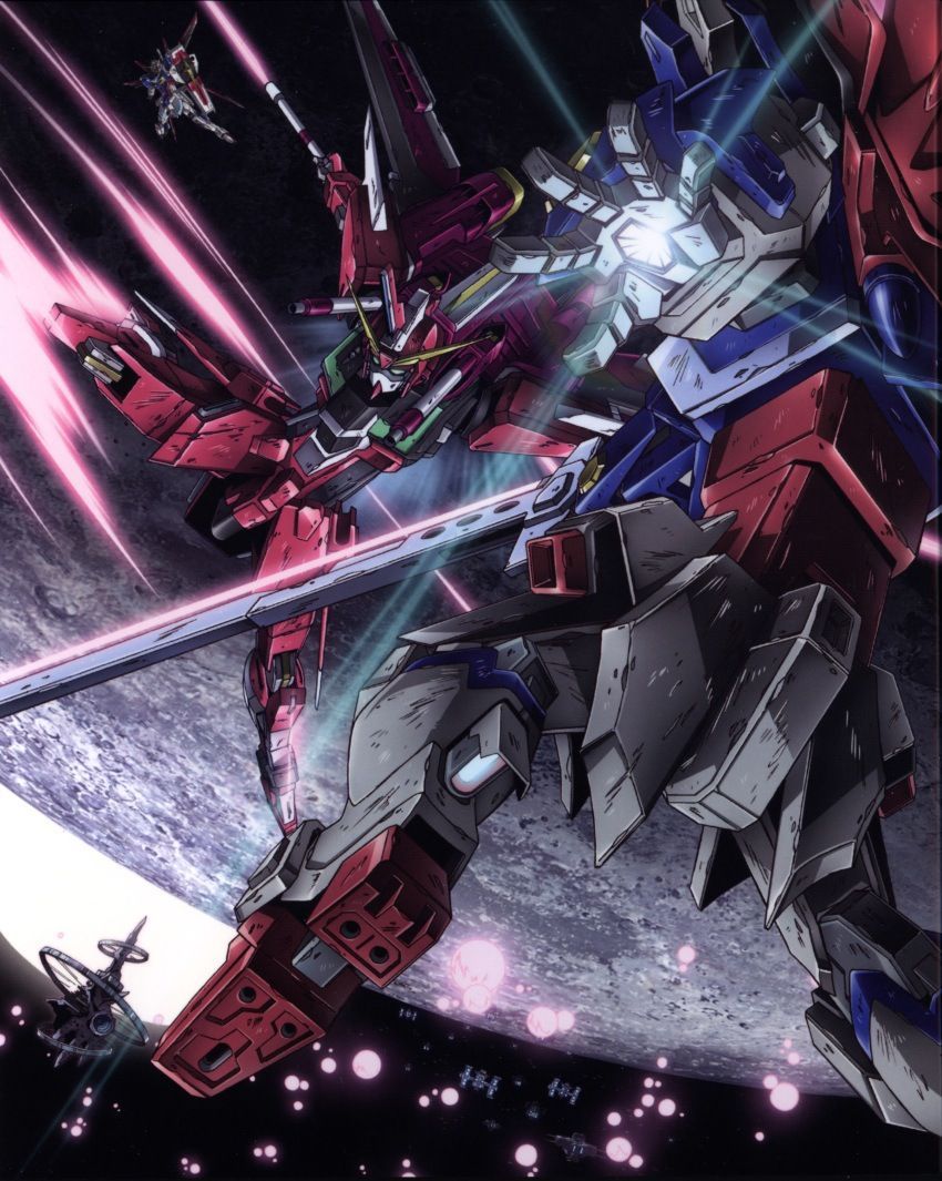 Mobile Suit Gundam SEED Destiny Justice vs Destiny Gundam. Gundam wallpaper, Gundam art, Gundam seed