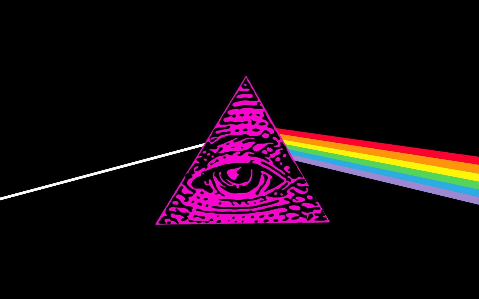 Rainbow Illuminati Triangle Wallpaper Free Rainbow Illuminati Triangle Background