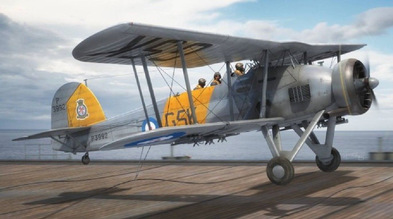 Fairey Swordfish Mk 1 Royal Navy Torpedo Bomber BiPlane 1 72 Airfix