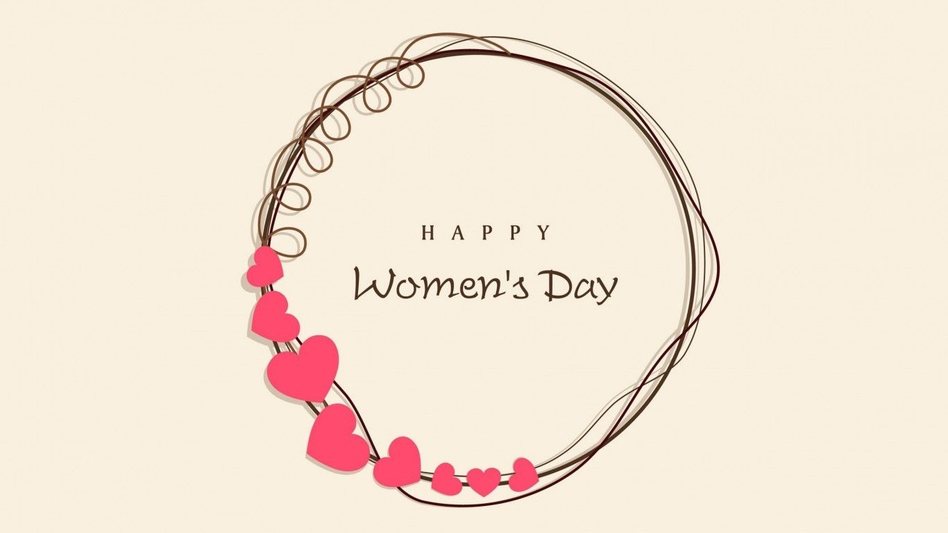 Download 1366x768 Happy Women's Day, Digital Art Wallpaper