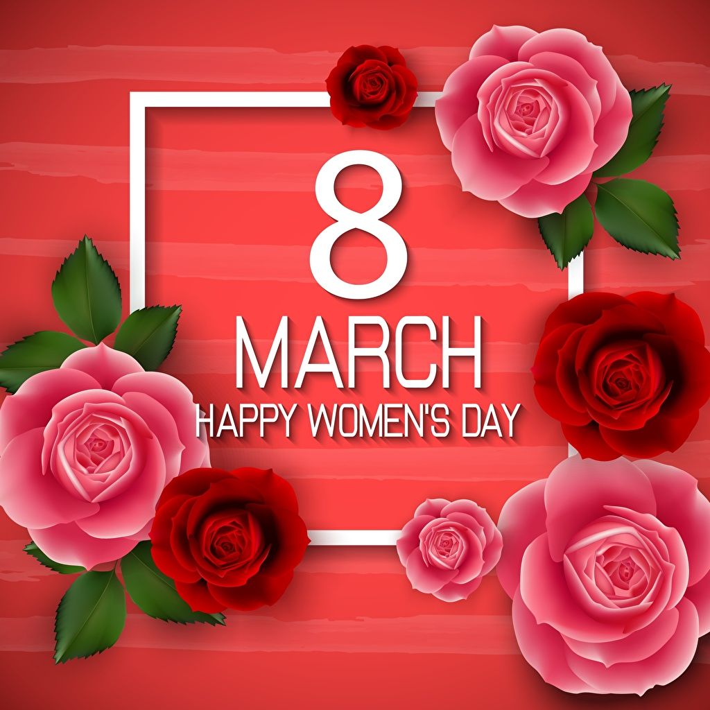 Desktop Wallpaper International Women's Day English Flowers