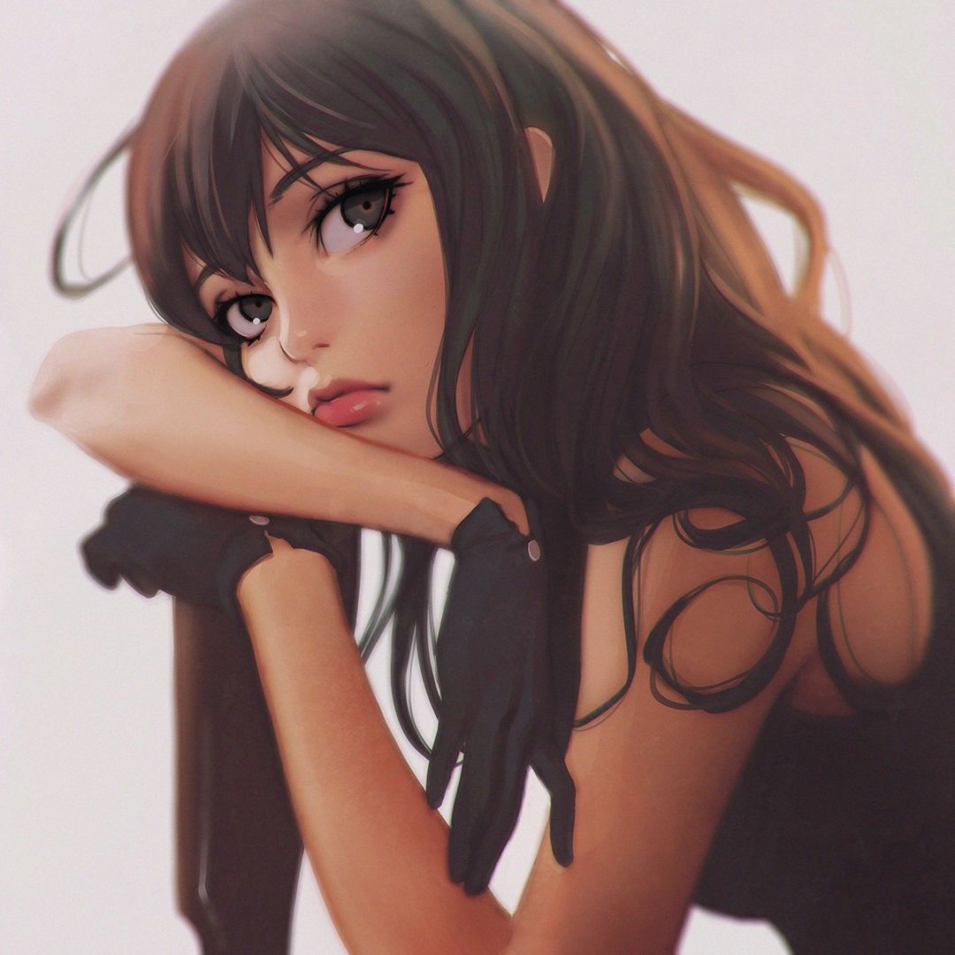 Anime 1080x1080 anime Ilya Kuvshinov. Art girl, Anime