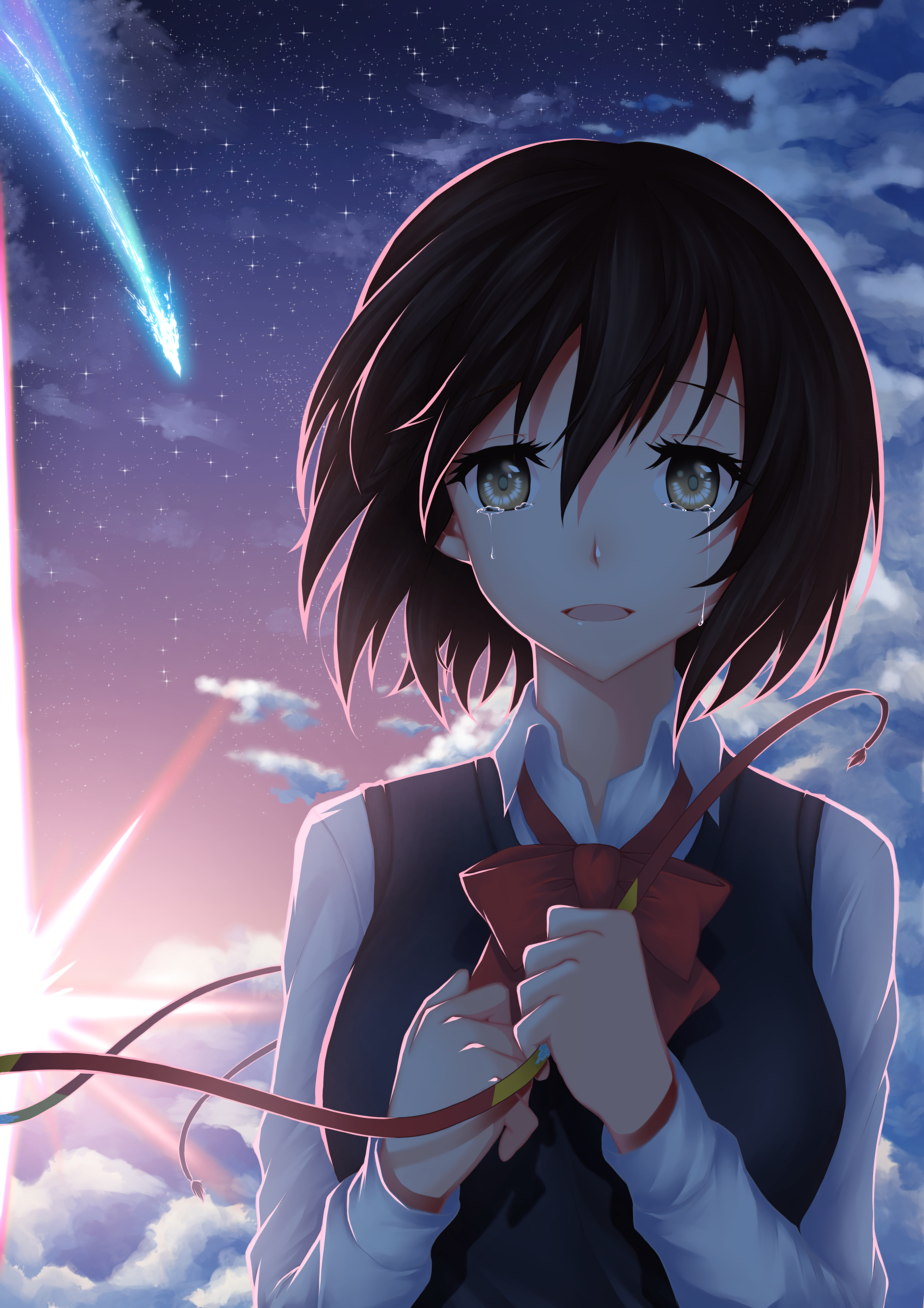 Anime Girl Short Hair Wallpapers Wallpaper Cave 1555