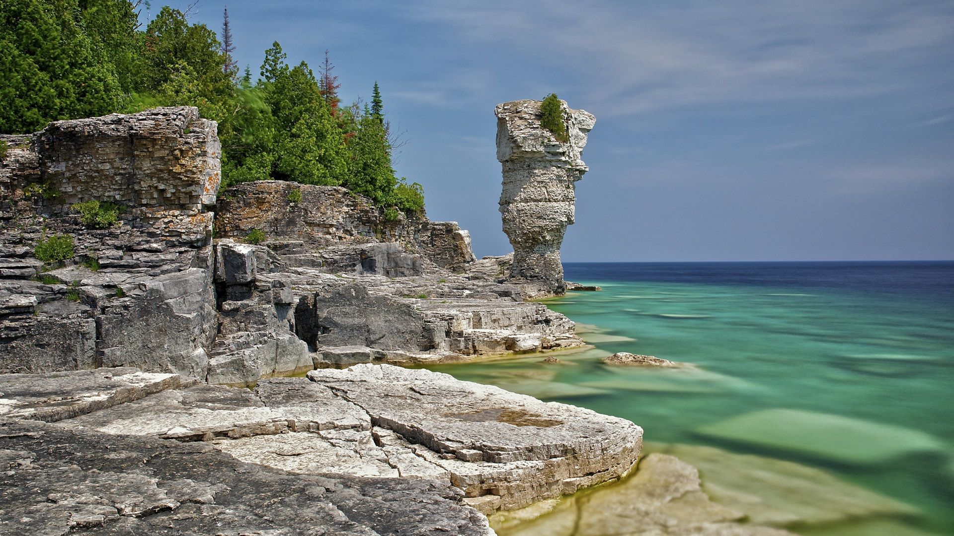 Wallpaper Canada, Ontario, Bruce Peninsula National Park, lake