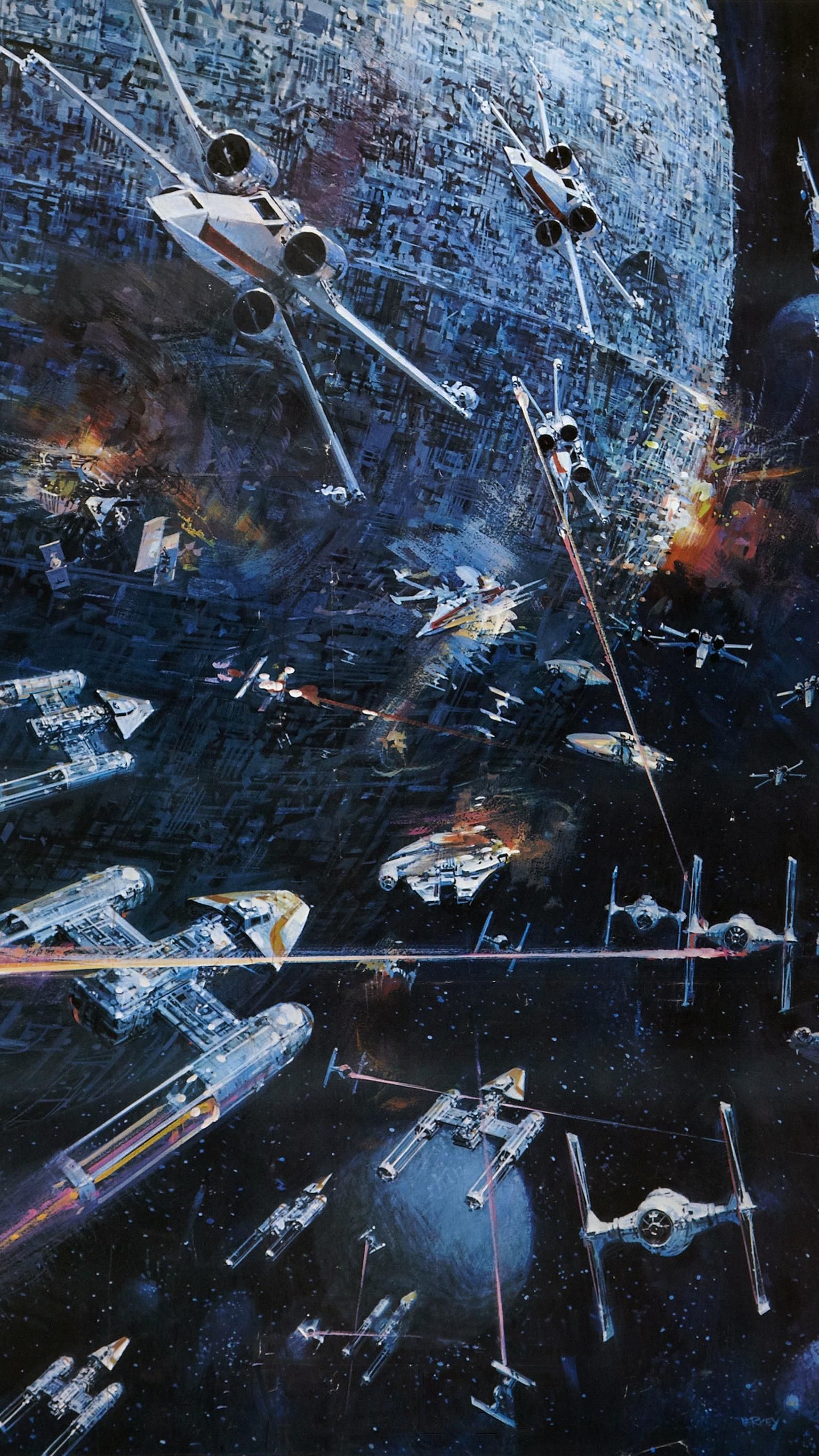 Star Wars (1977) Phone Wallpaper. Star wars poster, Star wars