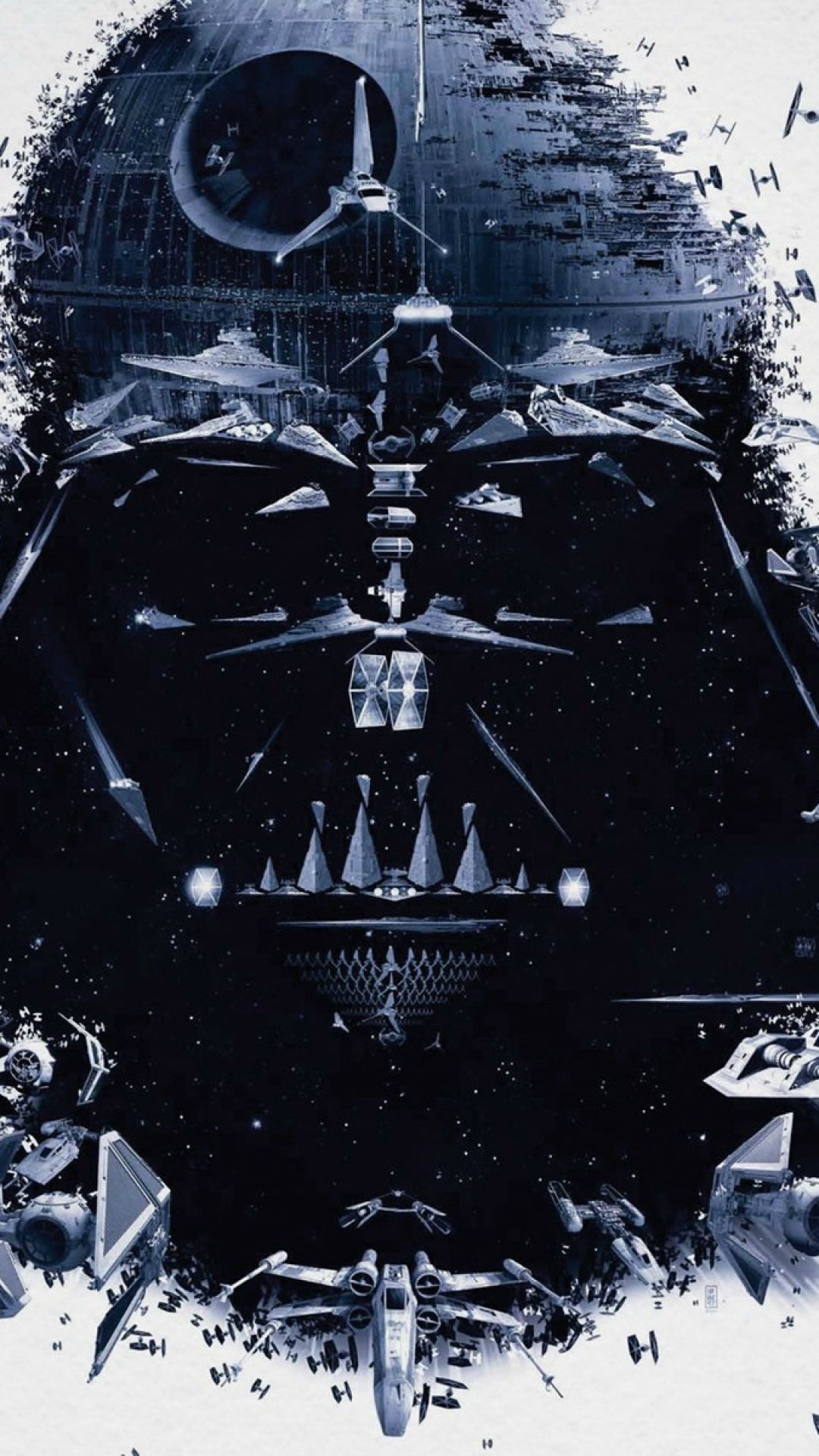 Free download Star Wars Darth Vader Spaceships iPhone 6 Plus HD
