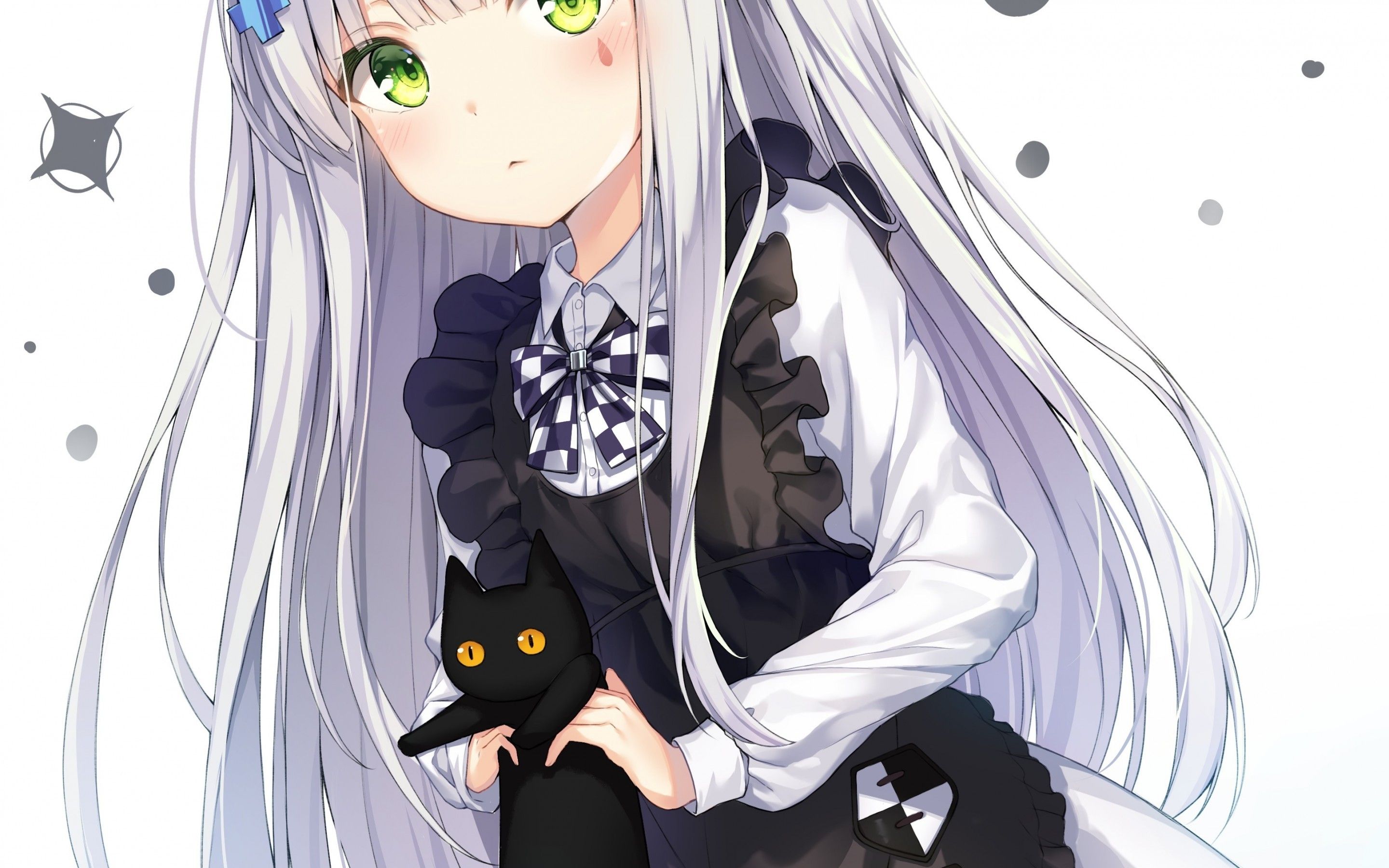 Loli anime, black, cat, girl, super, HD phone wallpaper | Peakpx
