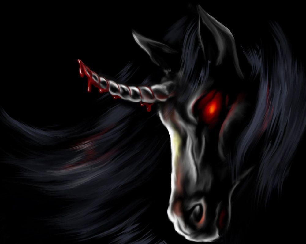 Black Unicorn Wallpaper Free Black Unicorn Background