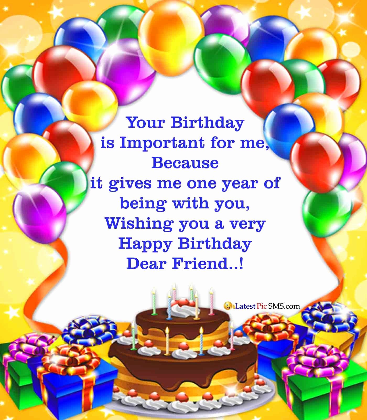 Birthday Wishes For Friend Image -happy Birthday Wishes