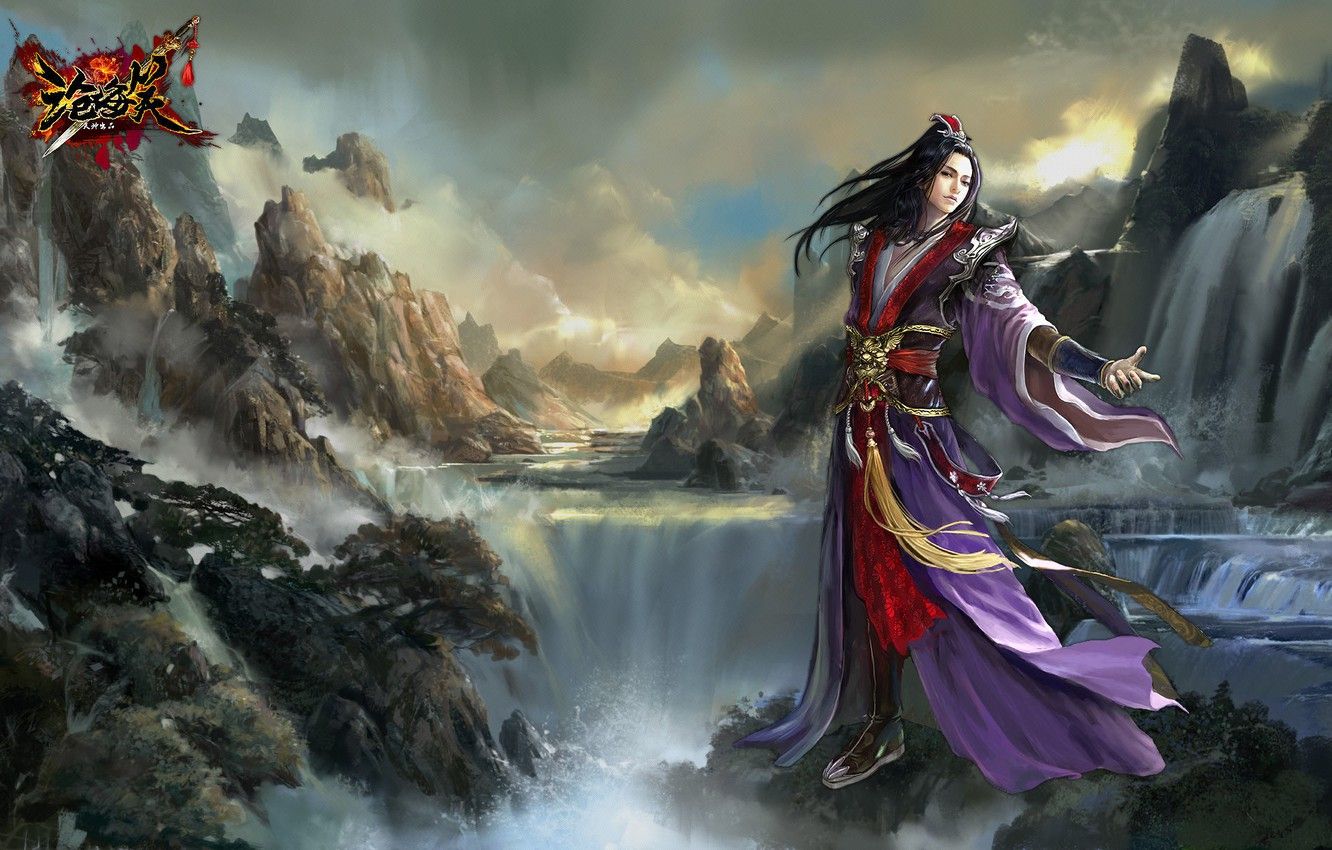 Wallpaper the game, anime, art, China, ARPG martial arts "sea of laughter" image for desktop, section игры