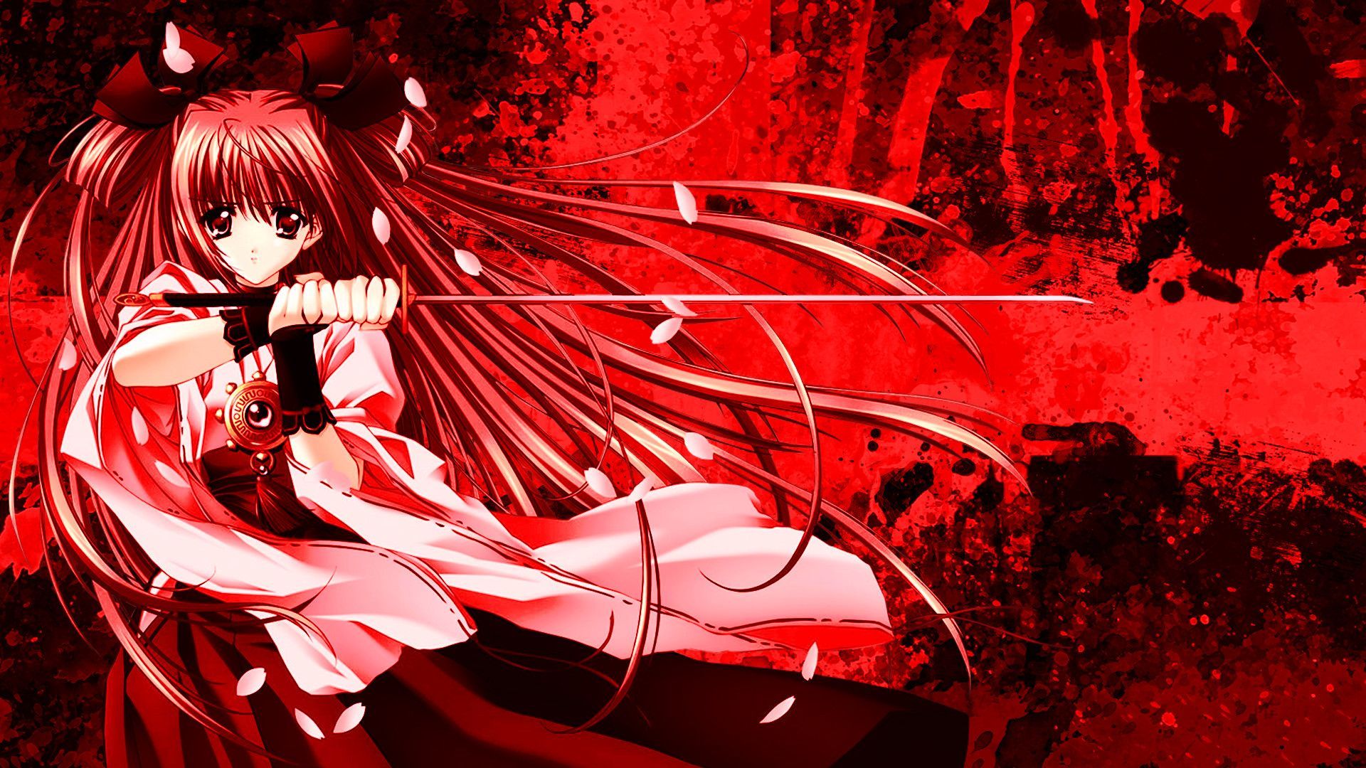 Dark Red and Black Anime Girl | Sticker, dark anime girl - thirstymag.com