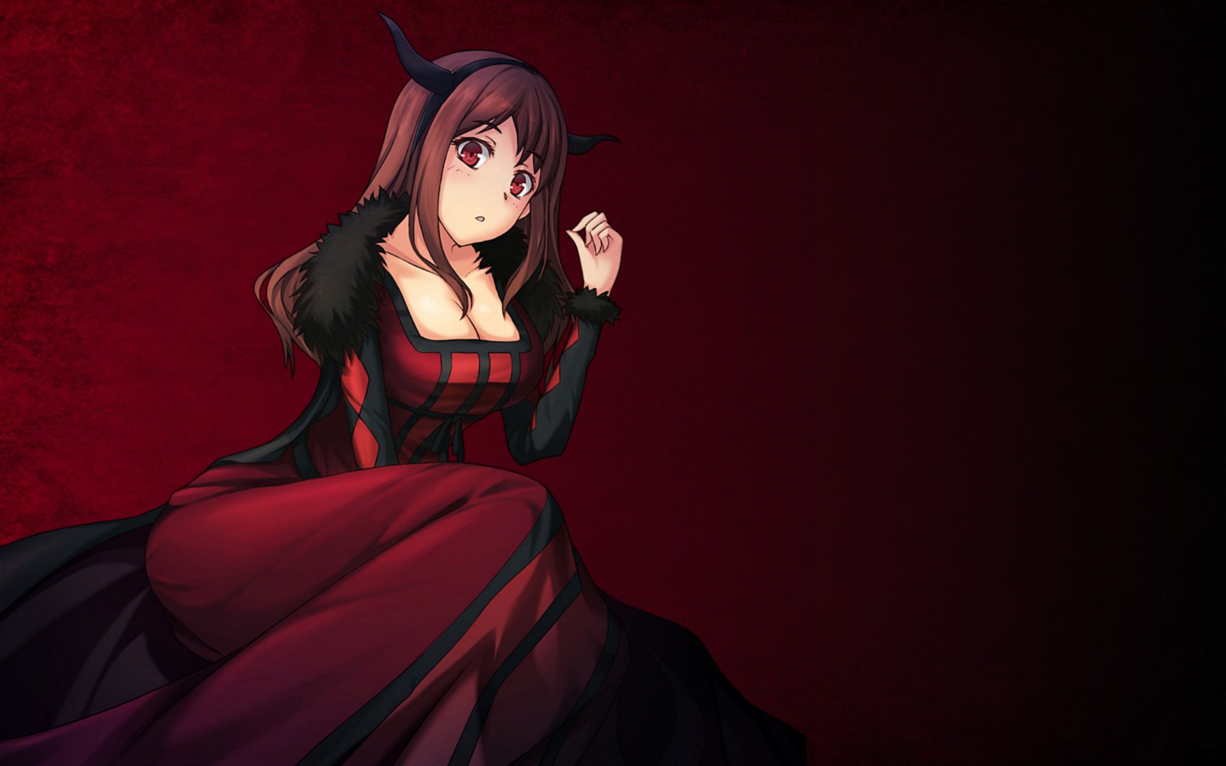 Anime Dark Red Girl Wallpapers - Wallpaper Cave