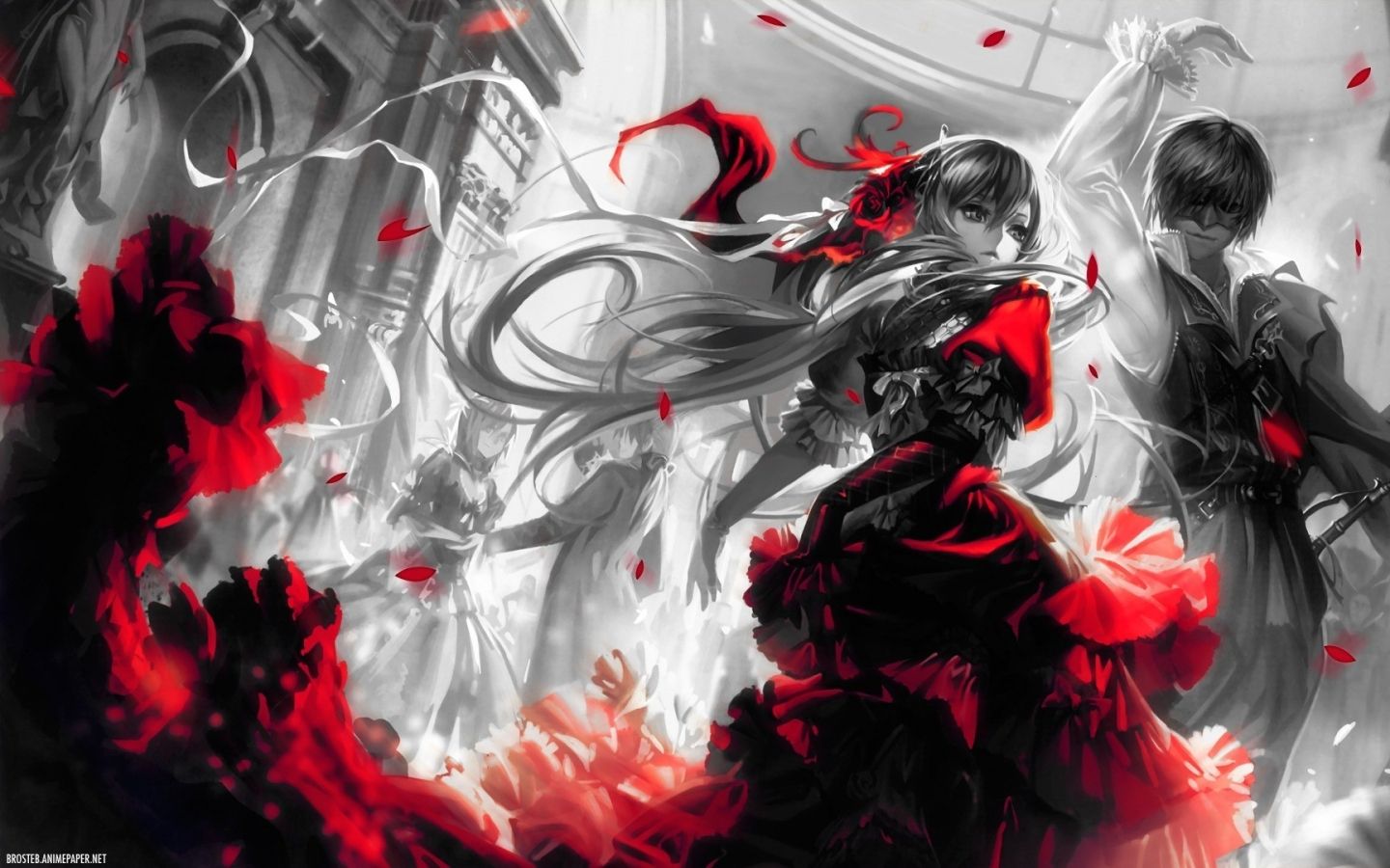 Red and Black Anime Wallpaper