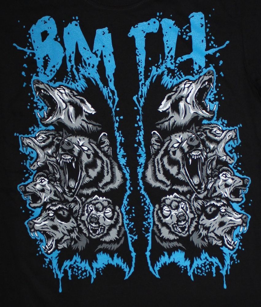 Bring Me The Horizon Metalcore DEATHCORE BAND BMTH WOLF T Shirt