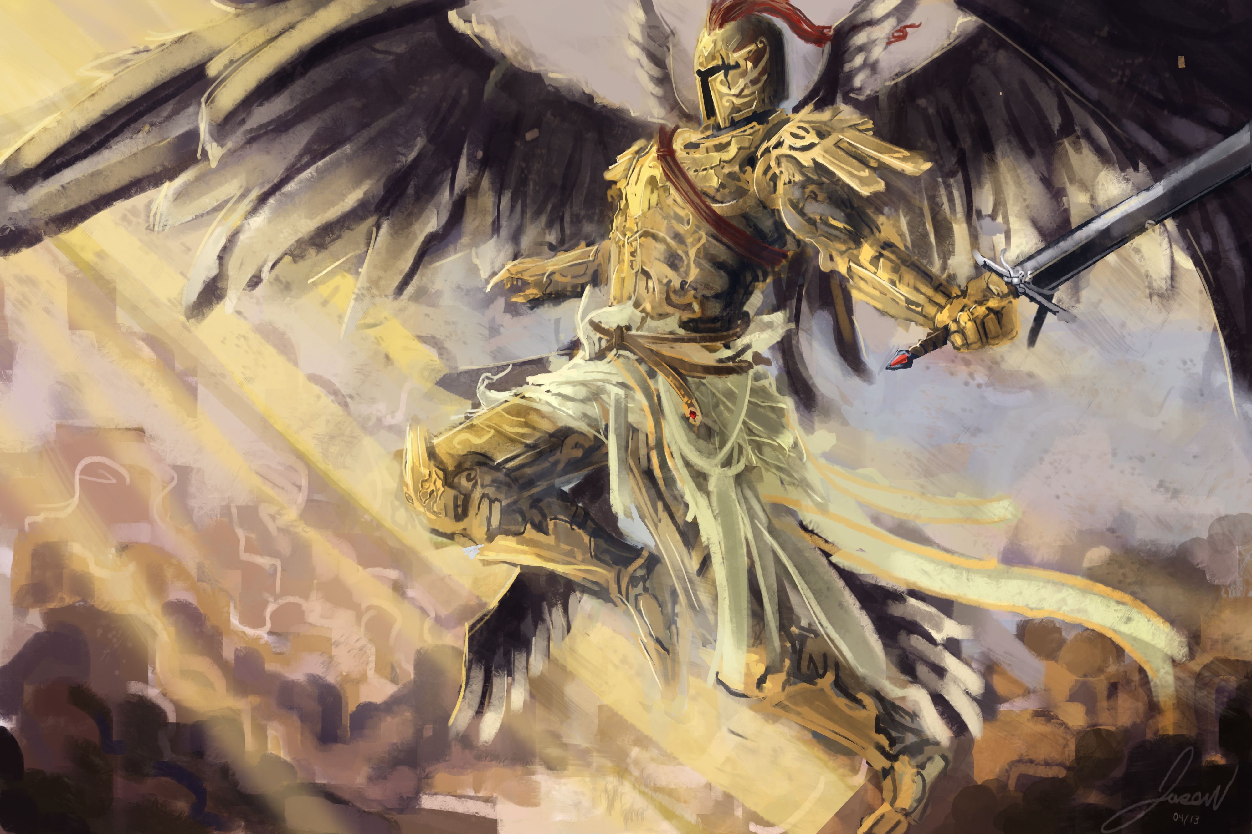 Angel Warrior wallpaper, Fantasy, HQ Angel Warrior pictureK