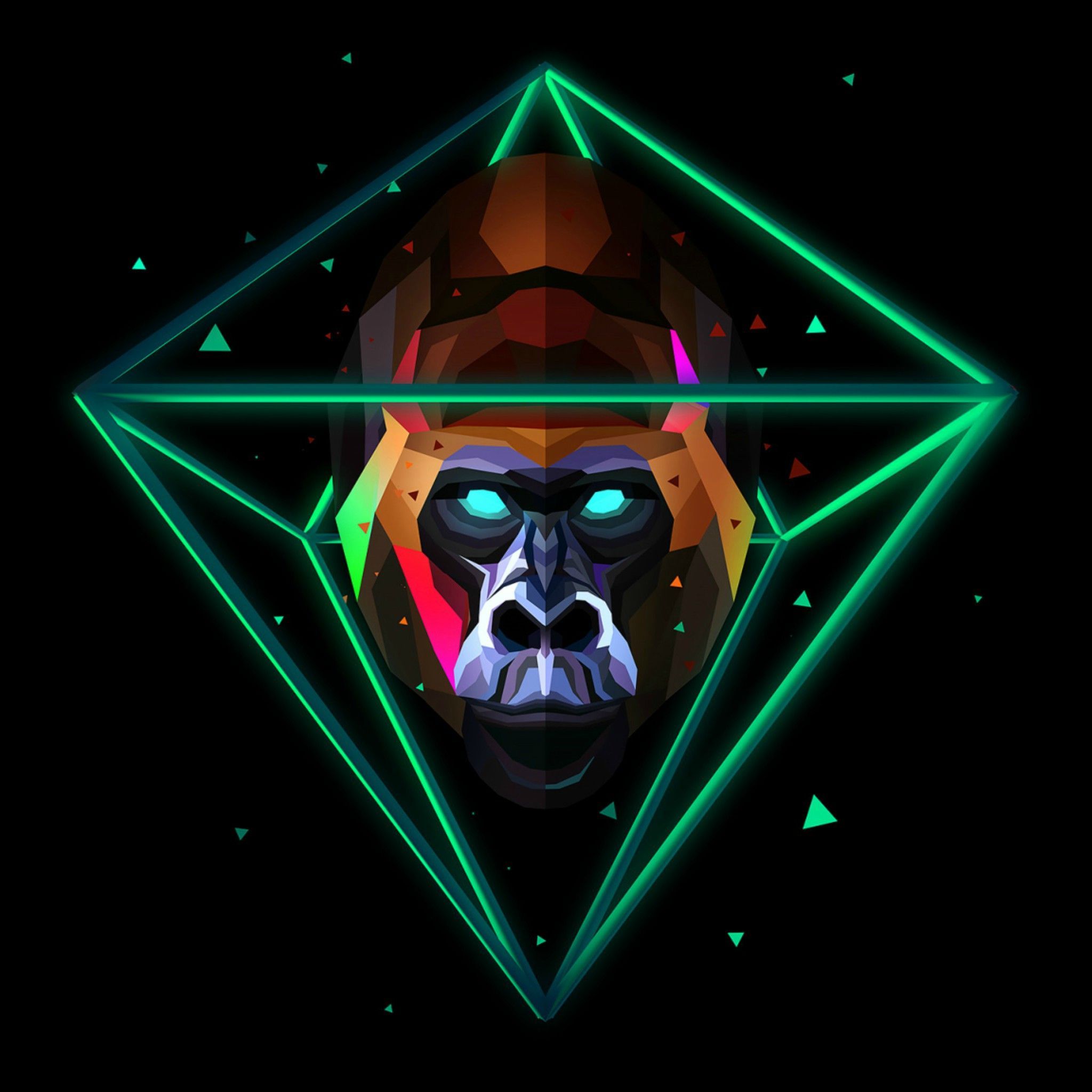 Hanuman to see more artistic abstract wallpaper! - @mobile9