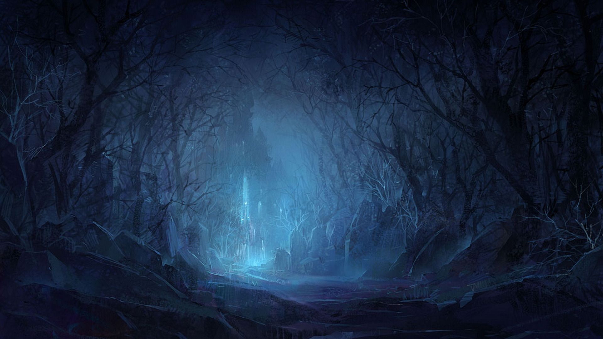 Forest Dark Anime Wallpapers - Wallpaper Cave