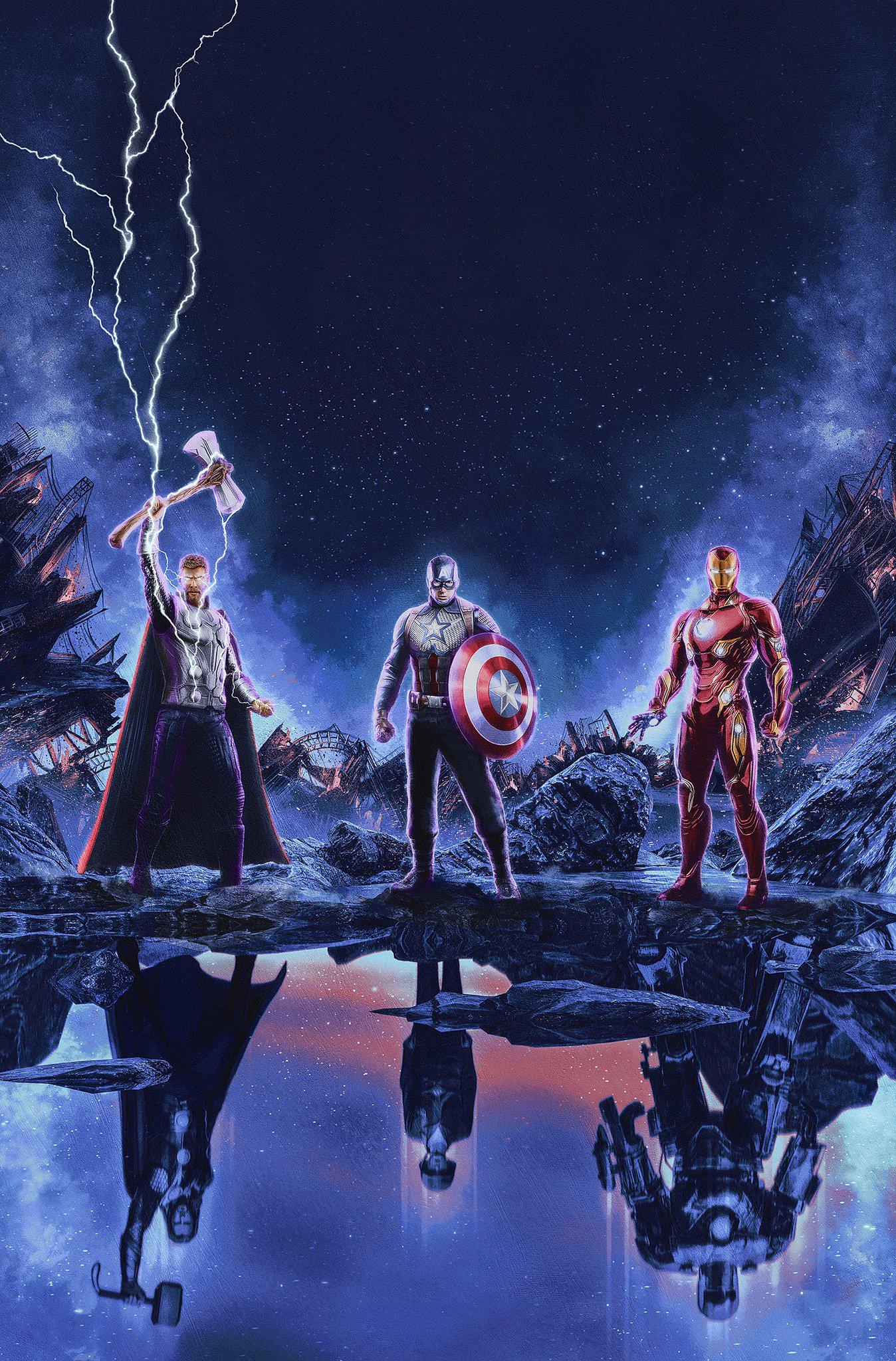 Textless Endgame Poster by SkinnerCreative + iPhone x wallpaper