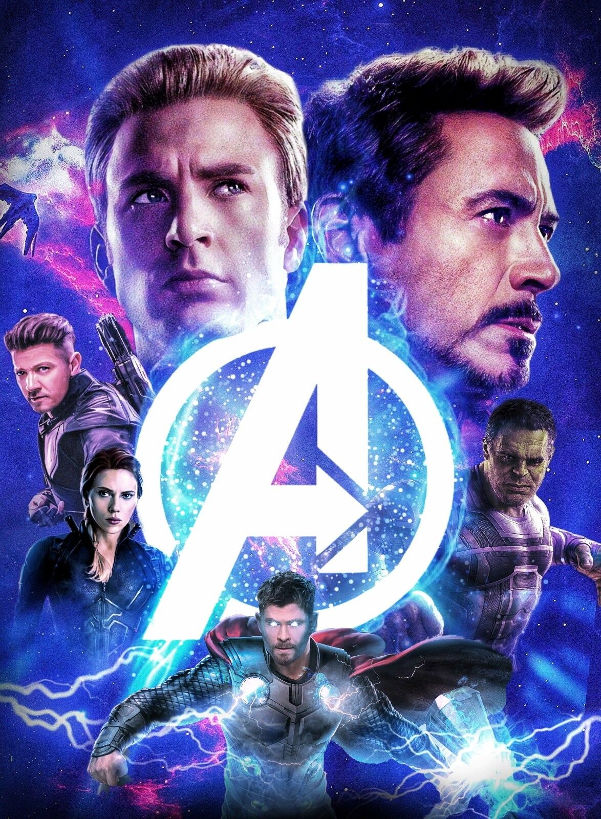 Avengers endgame original six avengers, captain