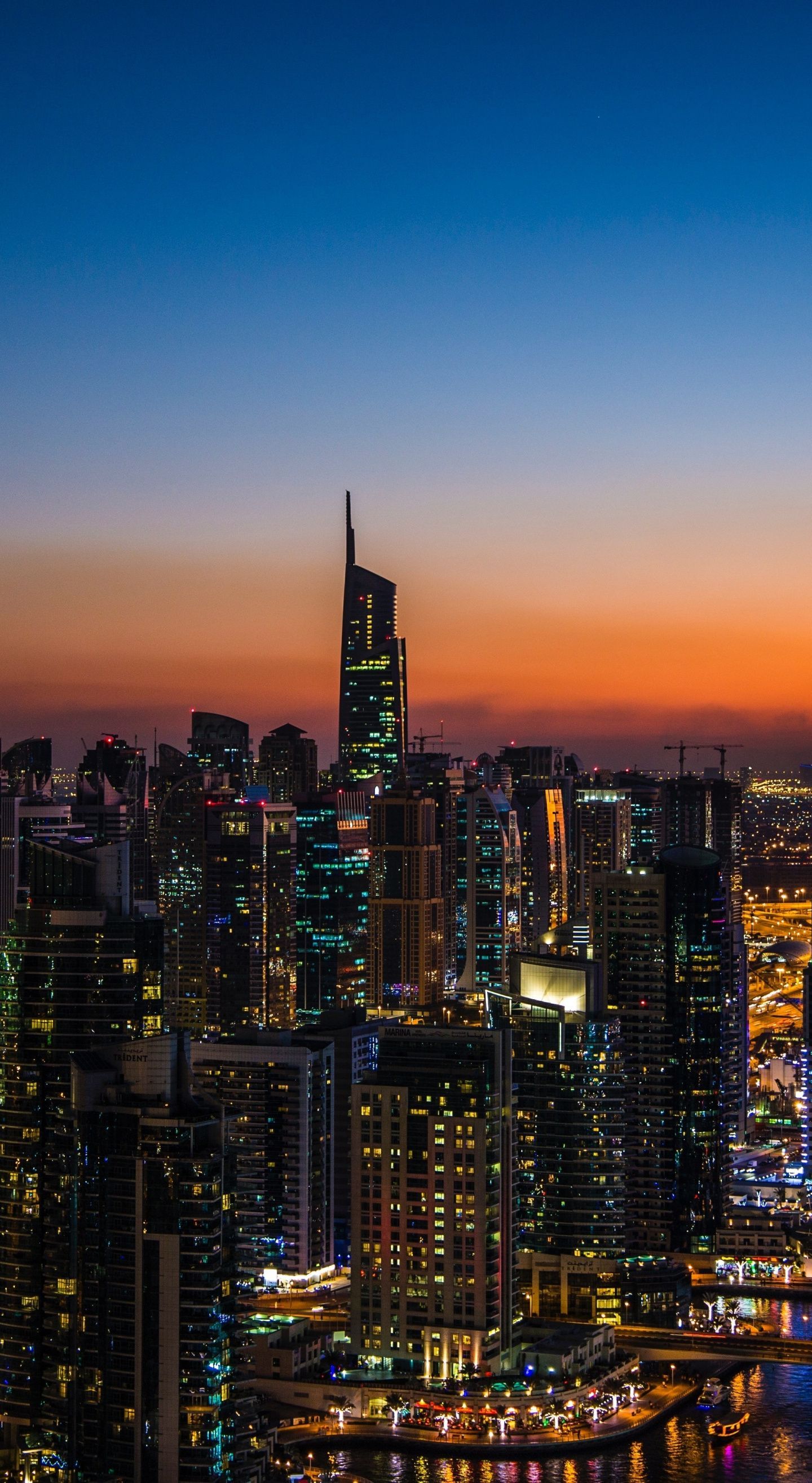 Cityscape, night of city, Dubai wallpaper in 2019