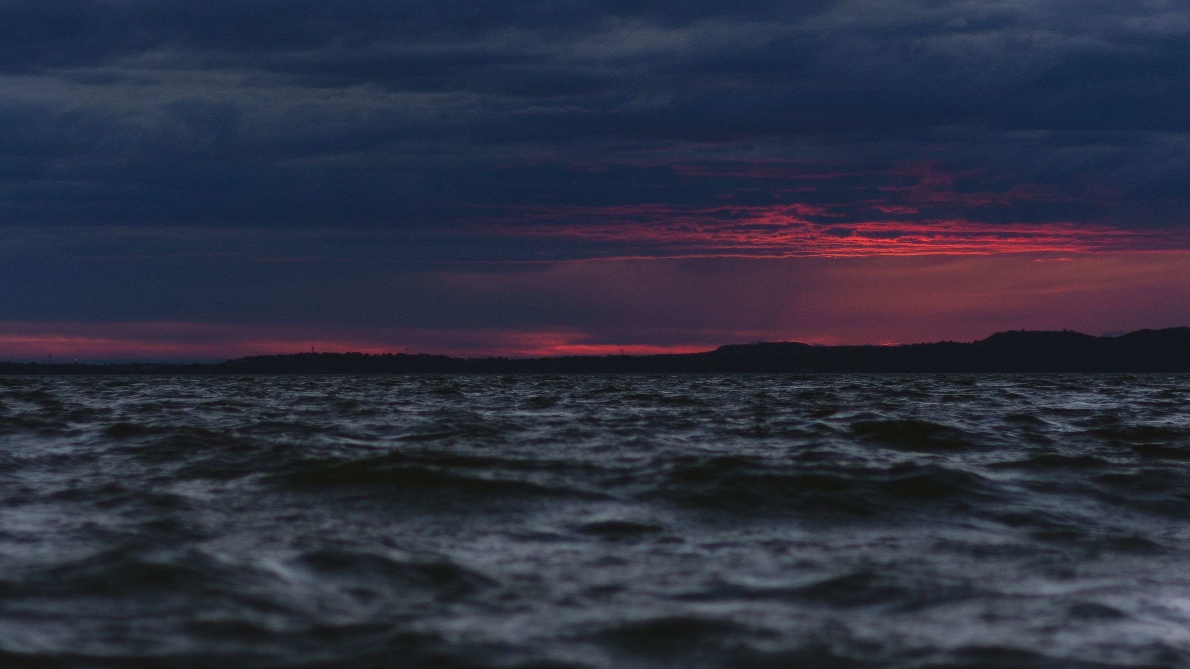 Sunset In Black Sea 4K Wallpaper, HD Nature 4K