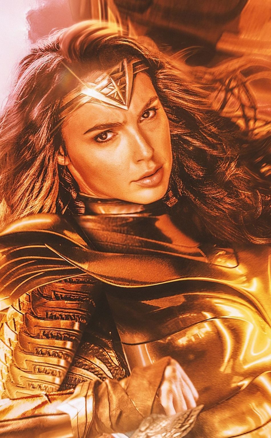 Wonder Woman golden wings, 2020 movie wallpaper