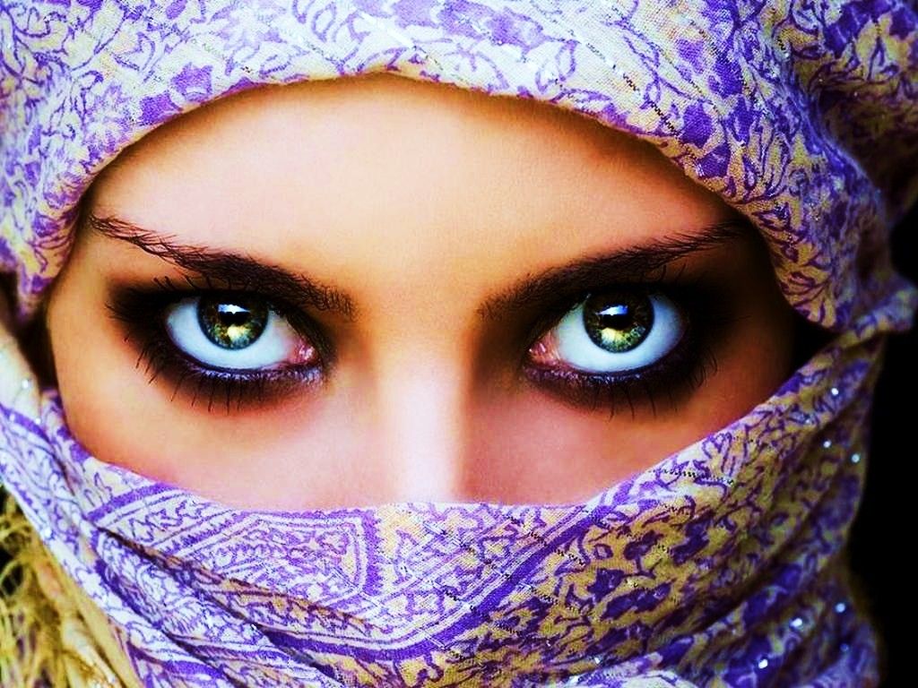 Beautiful Girl, eyes, hijab, style, HD phone wallpaper