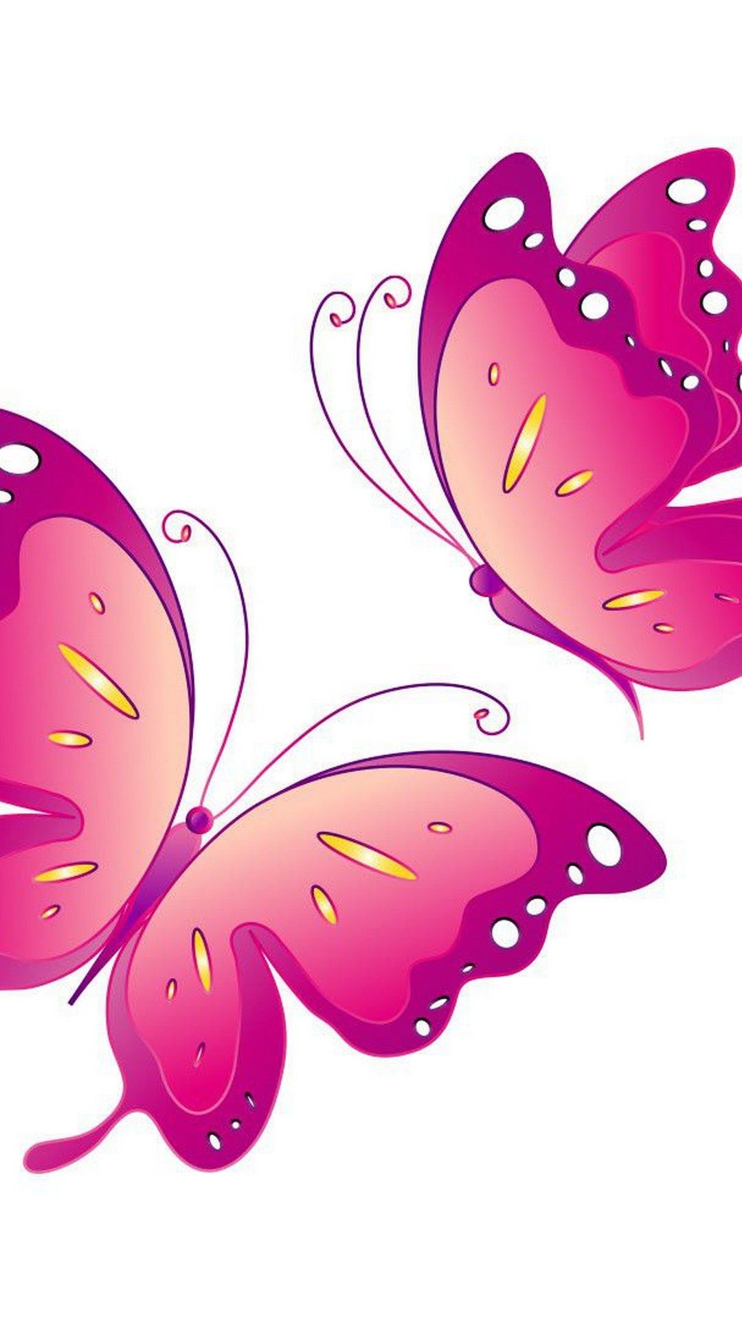 Pink Butterfly iPhone Wallpaper HD .wallpapercute.com