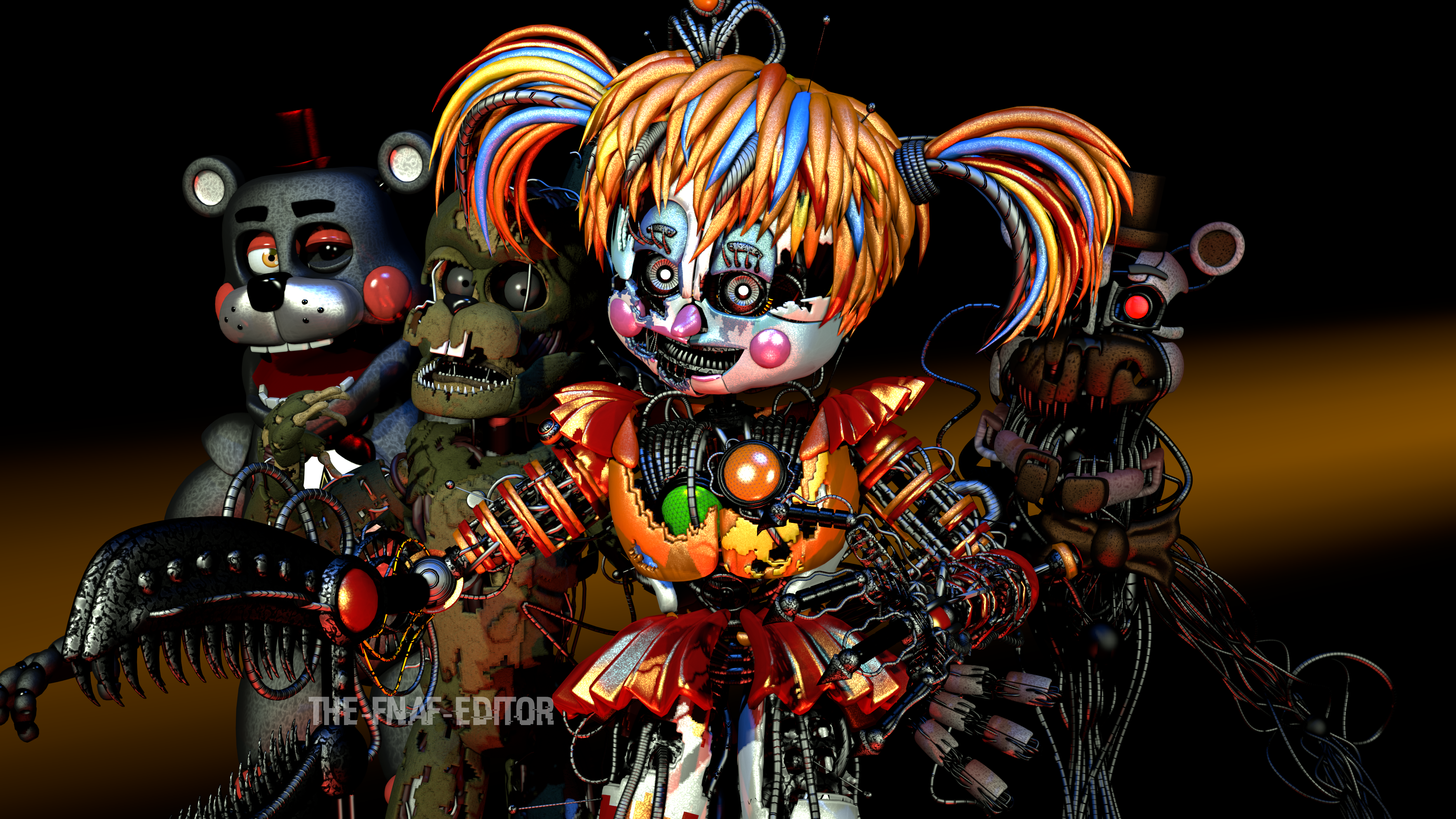 FNAF/SFM] FNAF6 Funtime Chica Salvage - View from animatronic