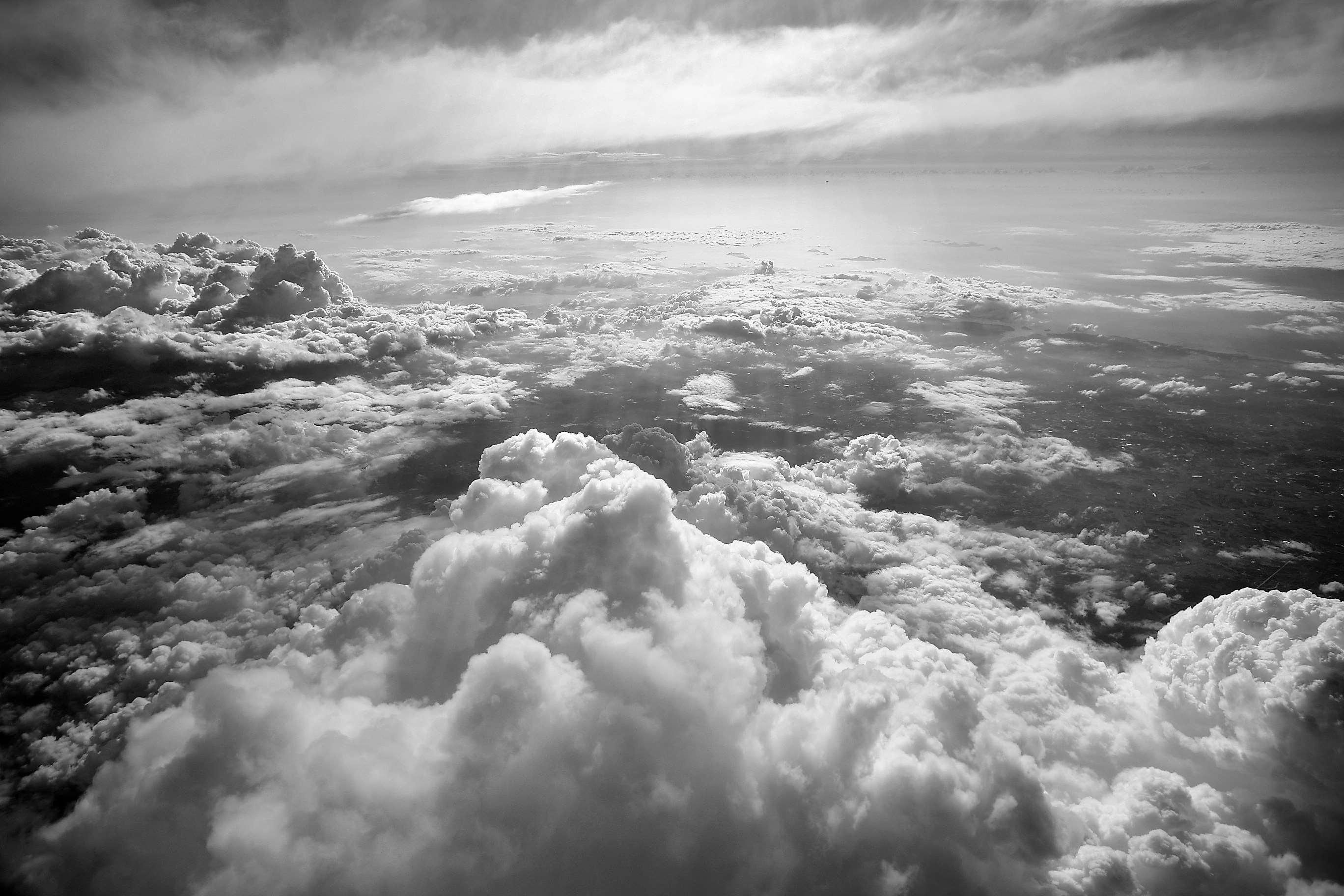 Download Black And White Cloud Wallpaper, HD Background Download