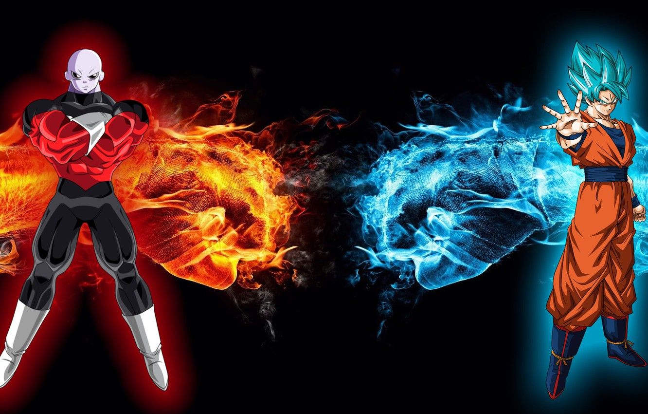 Wallpaper fire, red, flame, ice, game, alien, blue, anime, evil